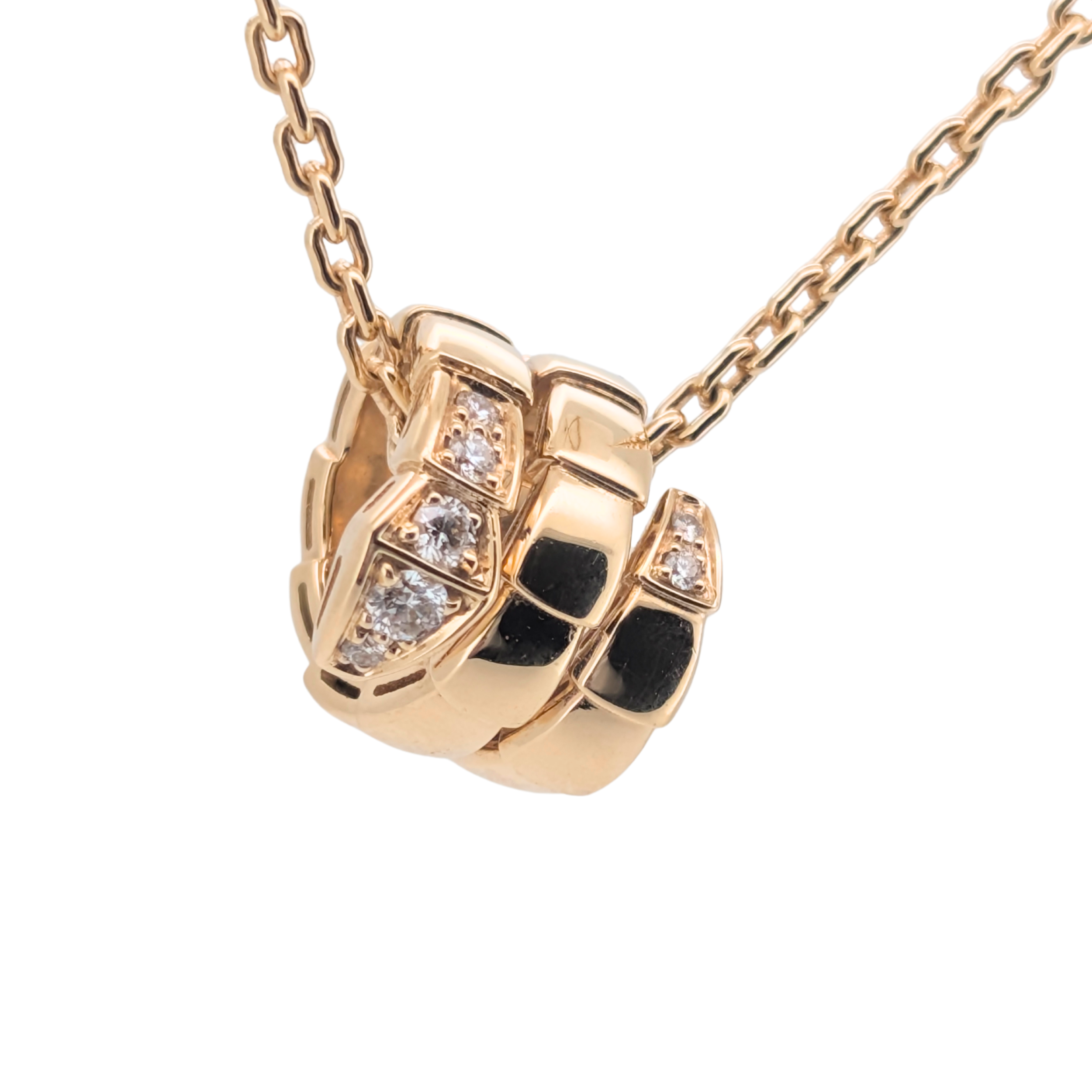 宝格丽 Serpenti Viper 项链 钻石 18K 黄金