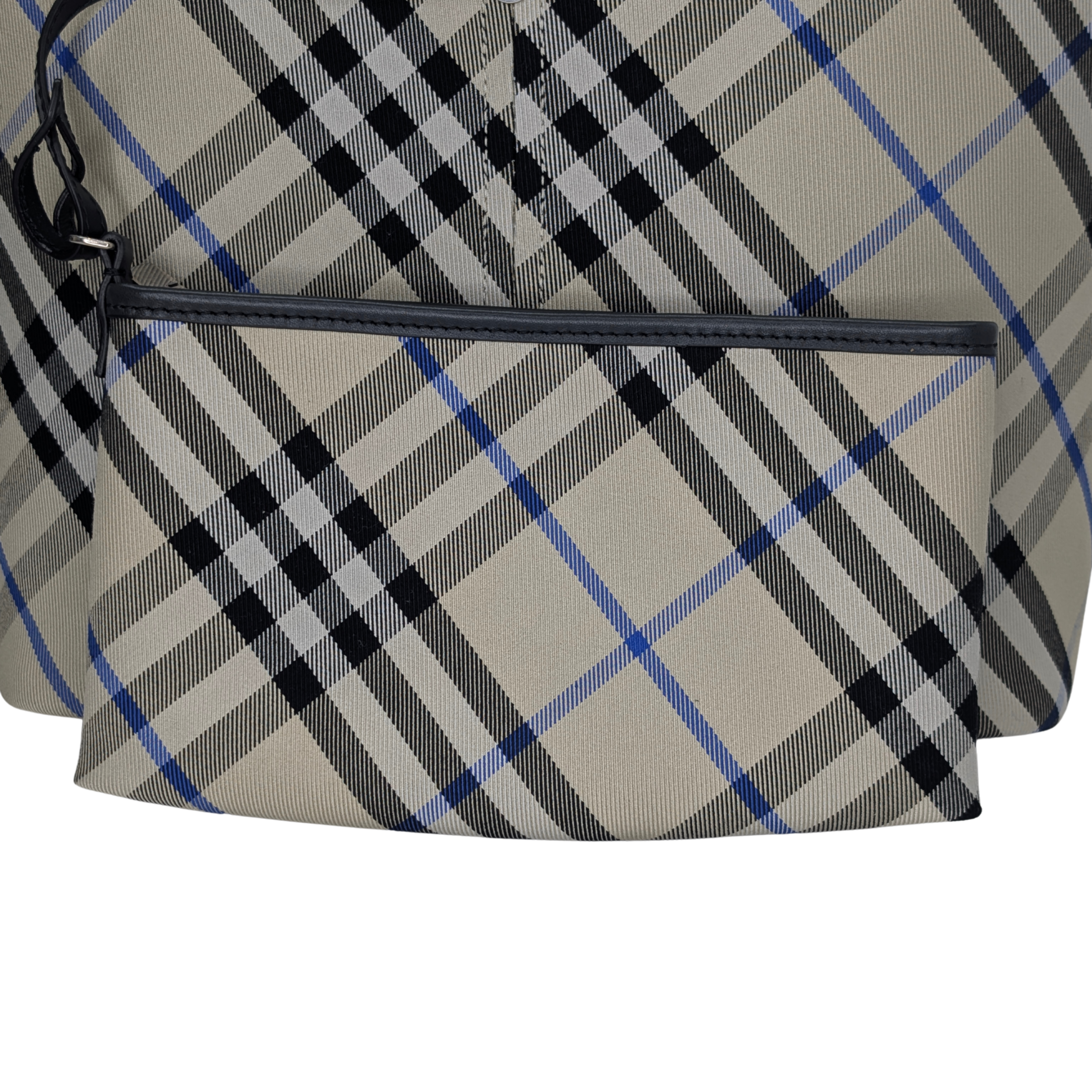 Burberry 格纹中号帆布托特包