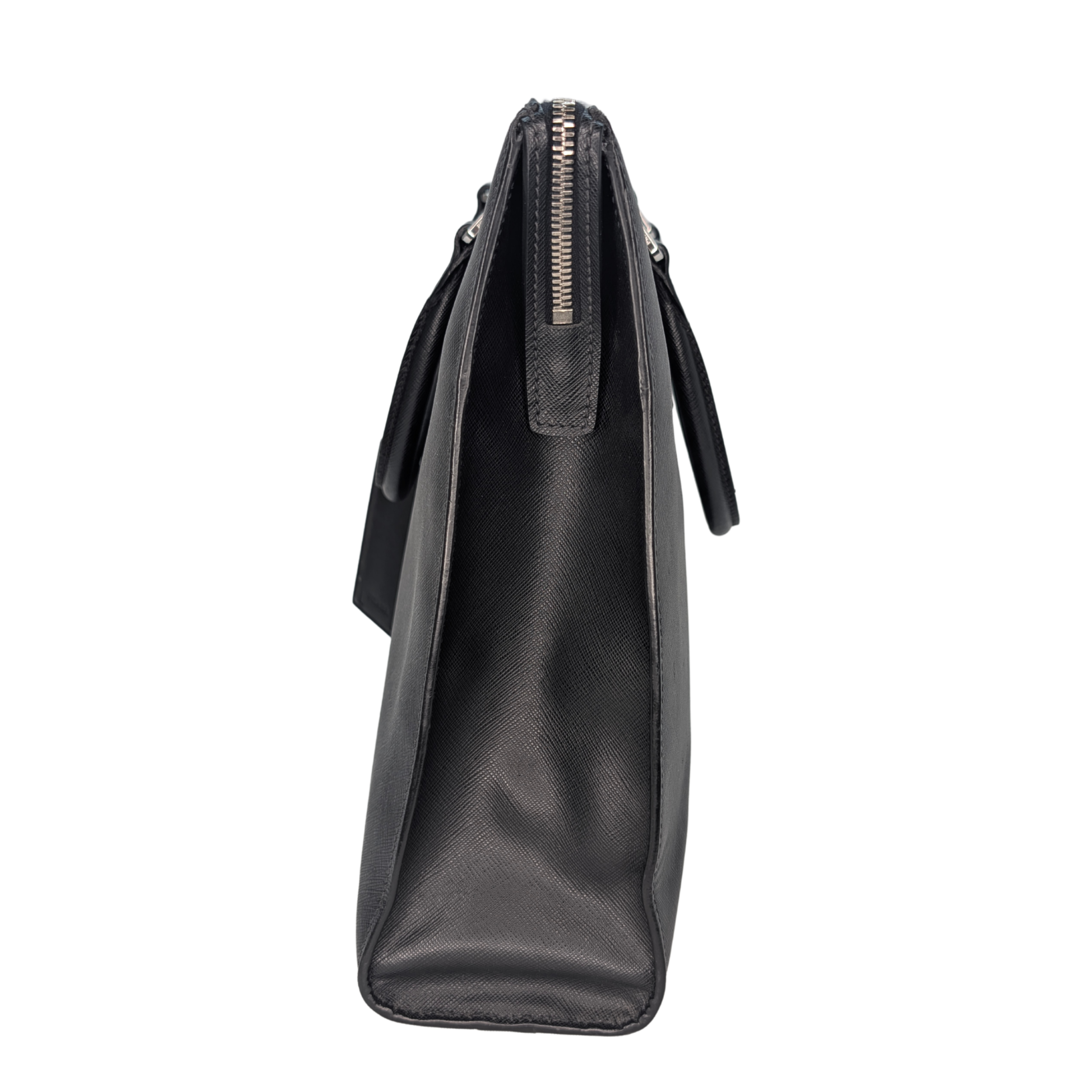 Prada 黑色 Saffiano 皮革公文包