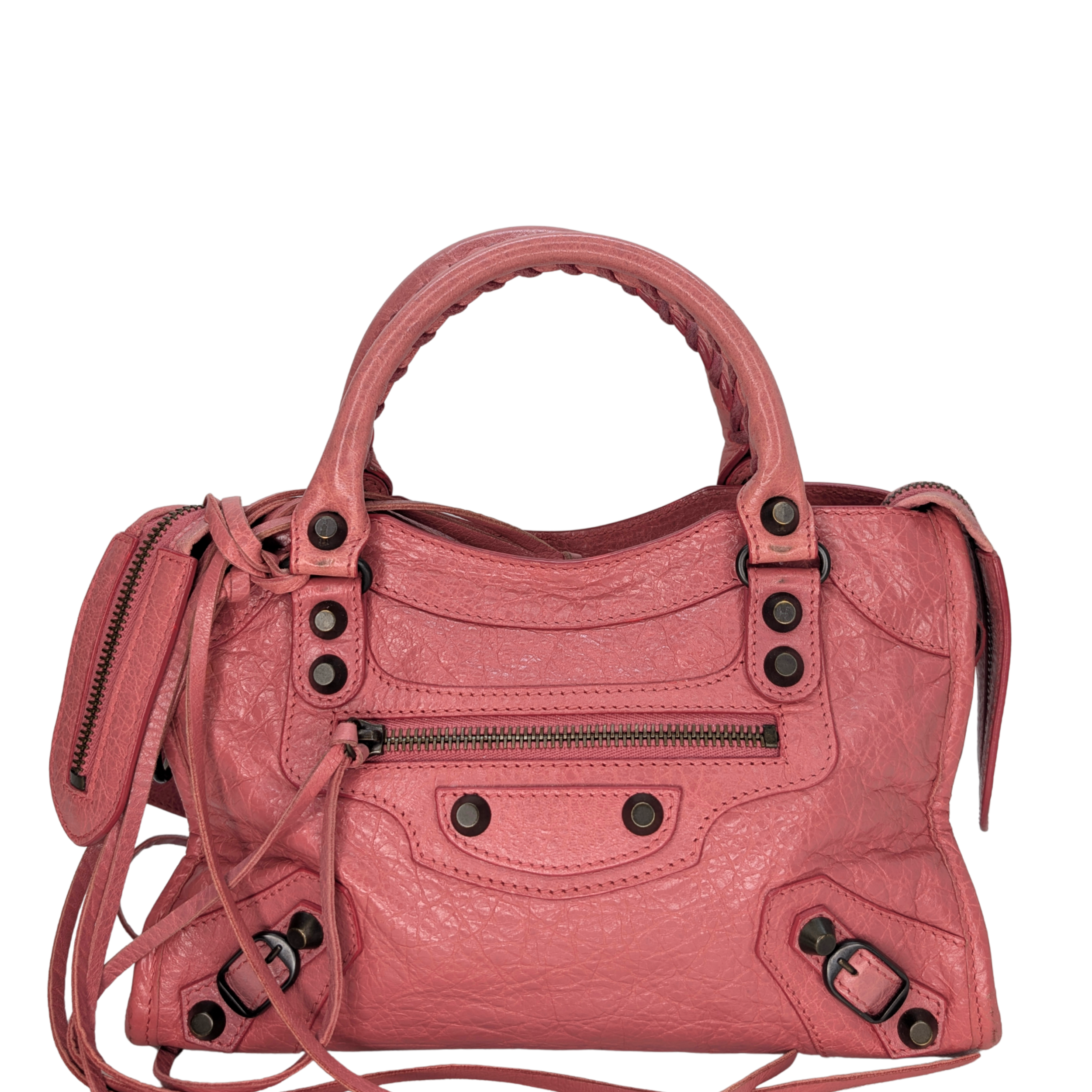 Balenciaga The City 2Way Mini Handbag Pink