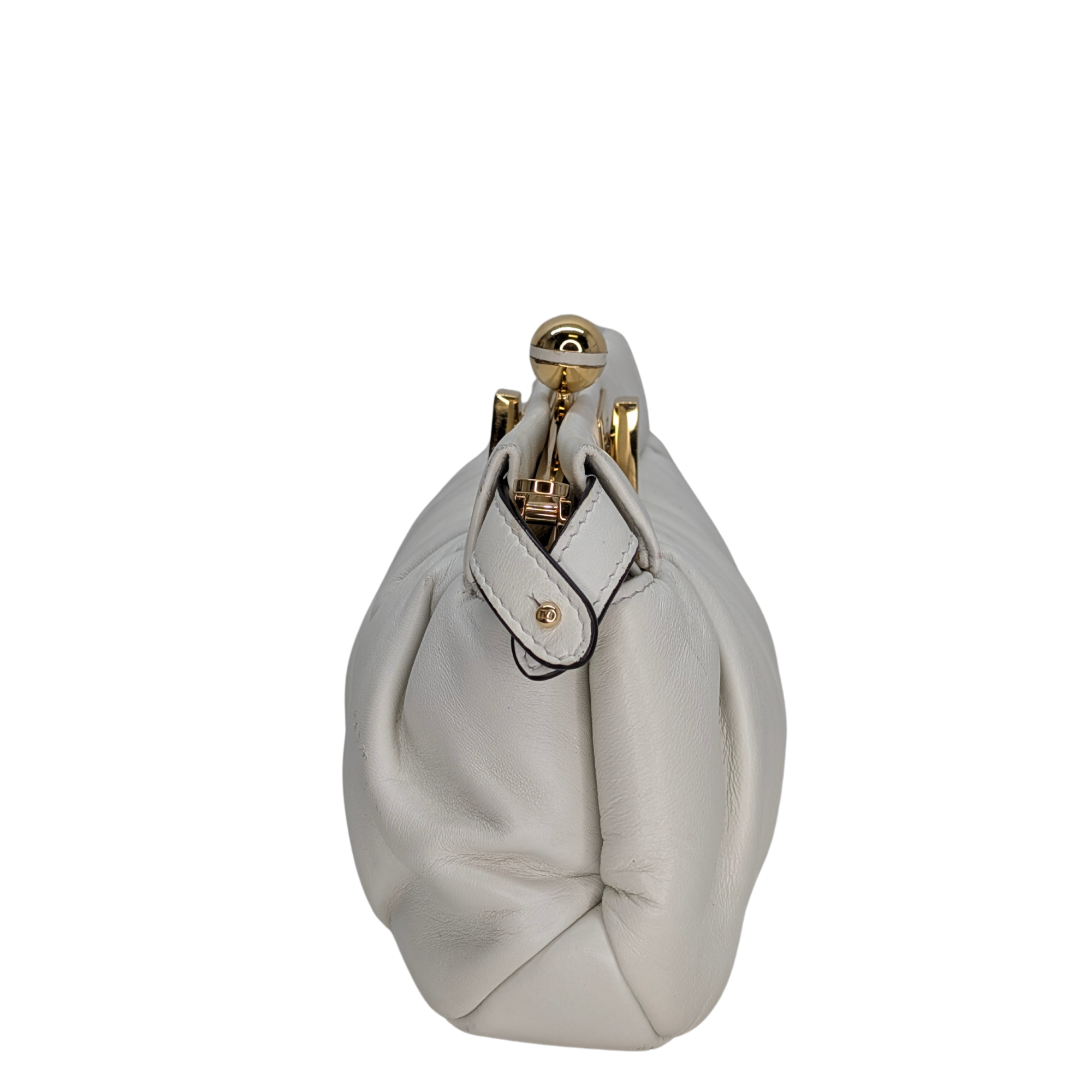Fendi Peekaboo Click Handbag White