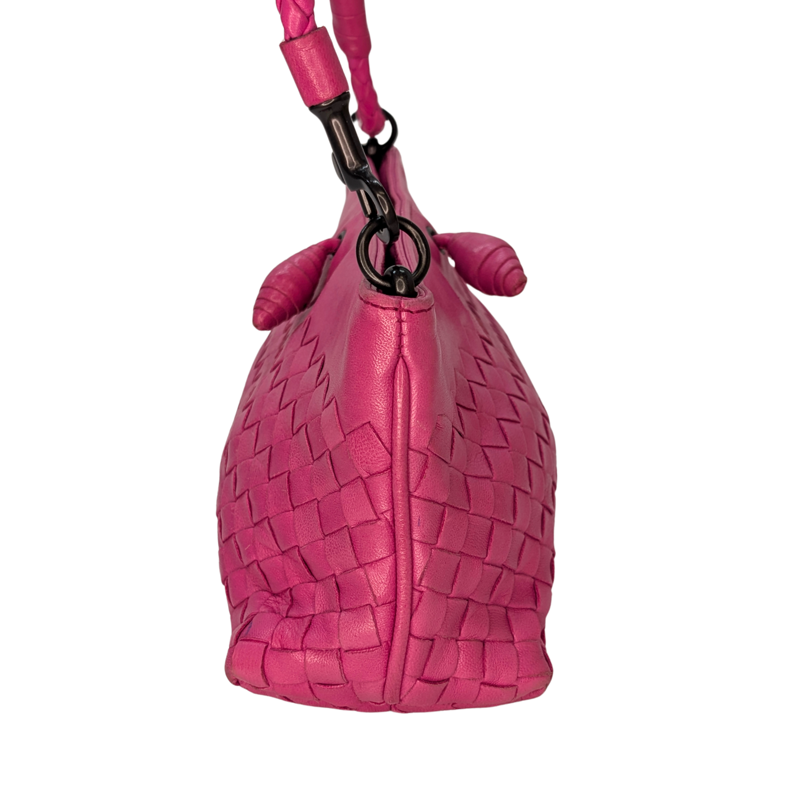 Bottega Veneta Intrecciato 粉色手拿包