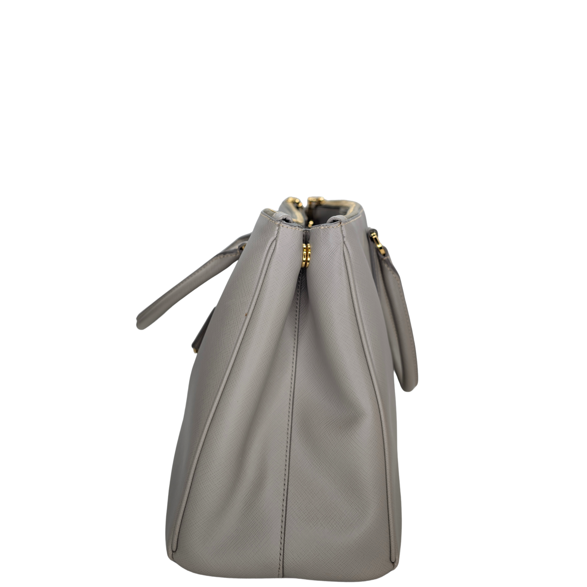 Prada Saffiano Large Galleria Tote Bag Grey