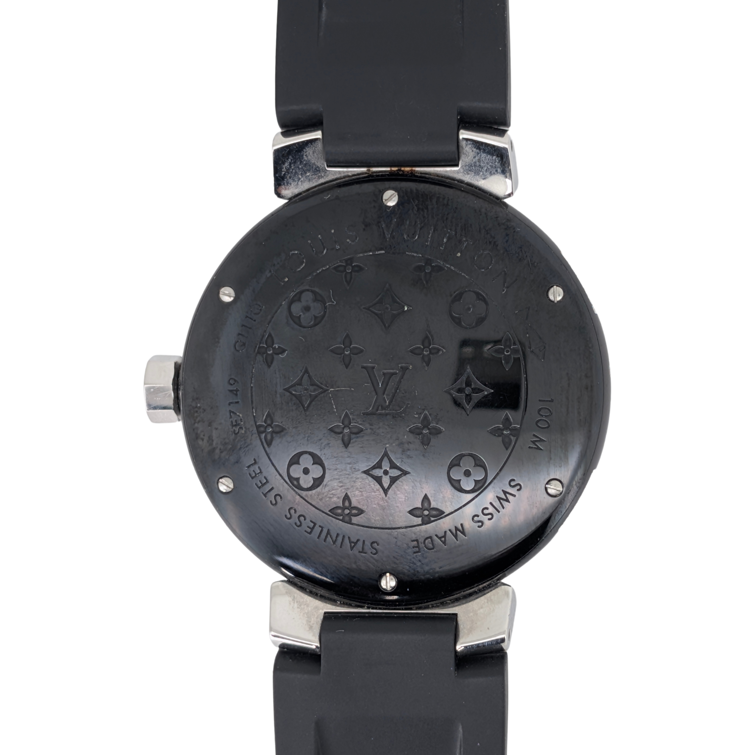 路易威登 Tambour Q131Q 钻石表圈表盘黑色精钢腕表