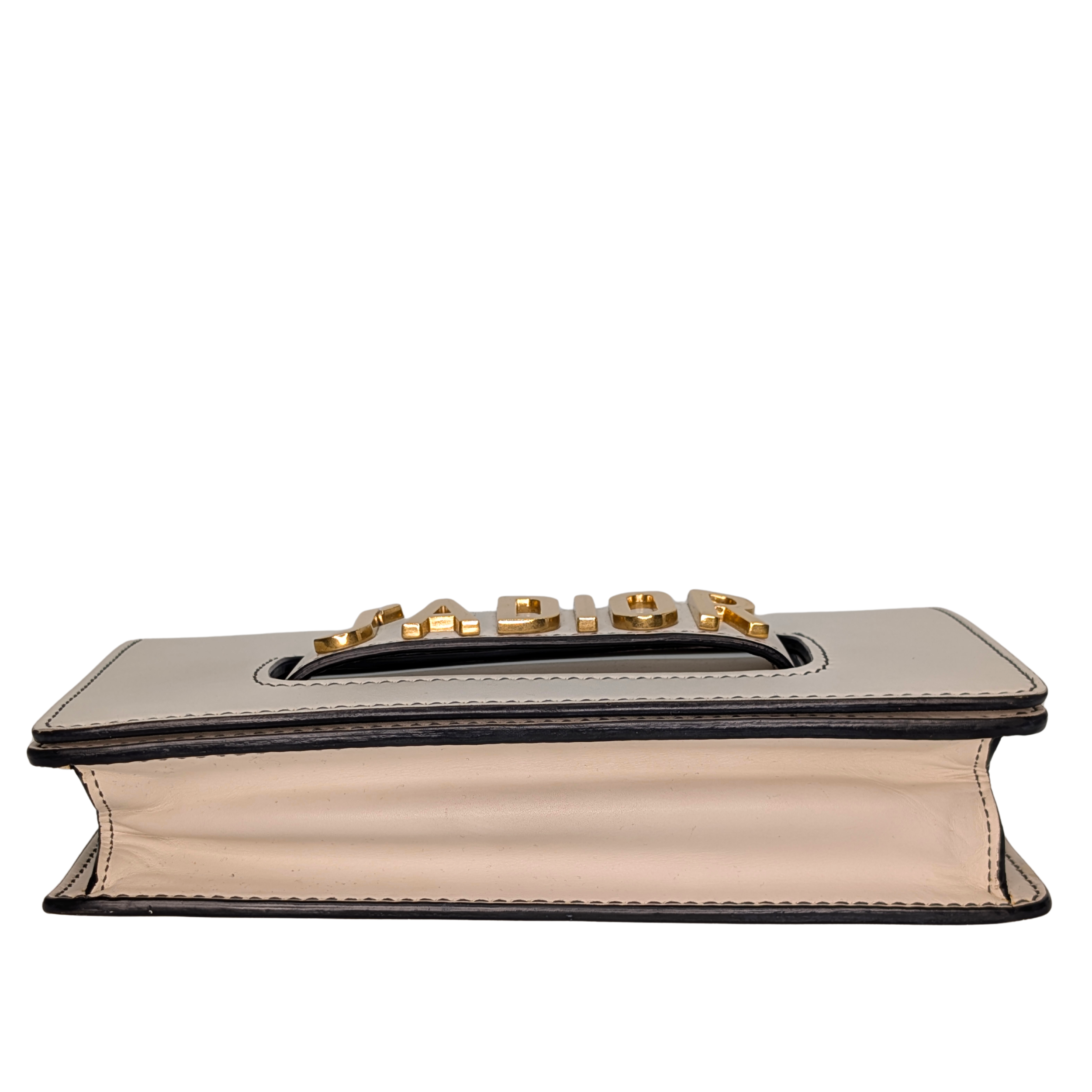 Dior JaDior 中号白色牛皮肩背包