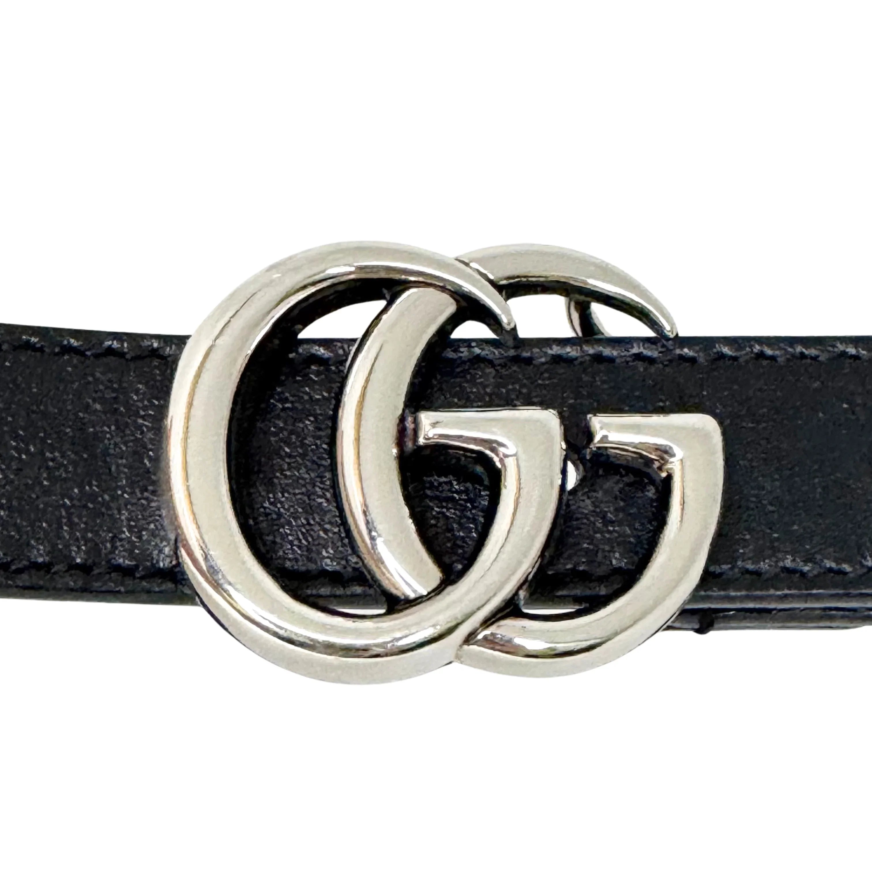 Gucci GG Marmont Thin Belt Black 90 - Lost Designer