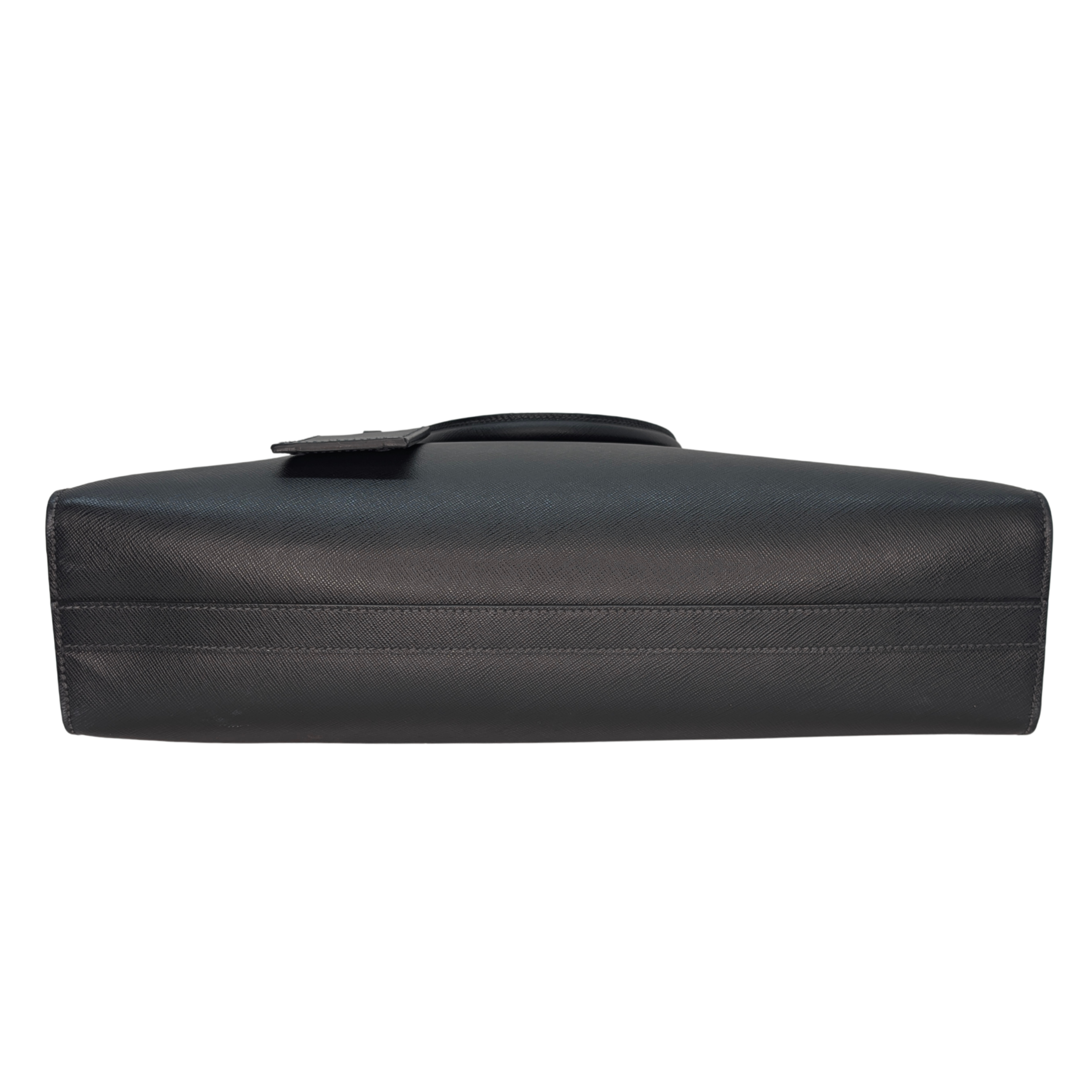 Prada 黑色 Saffiano 皮革公文包