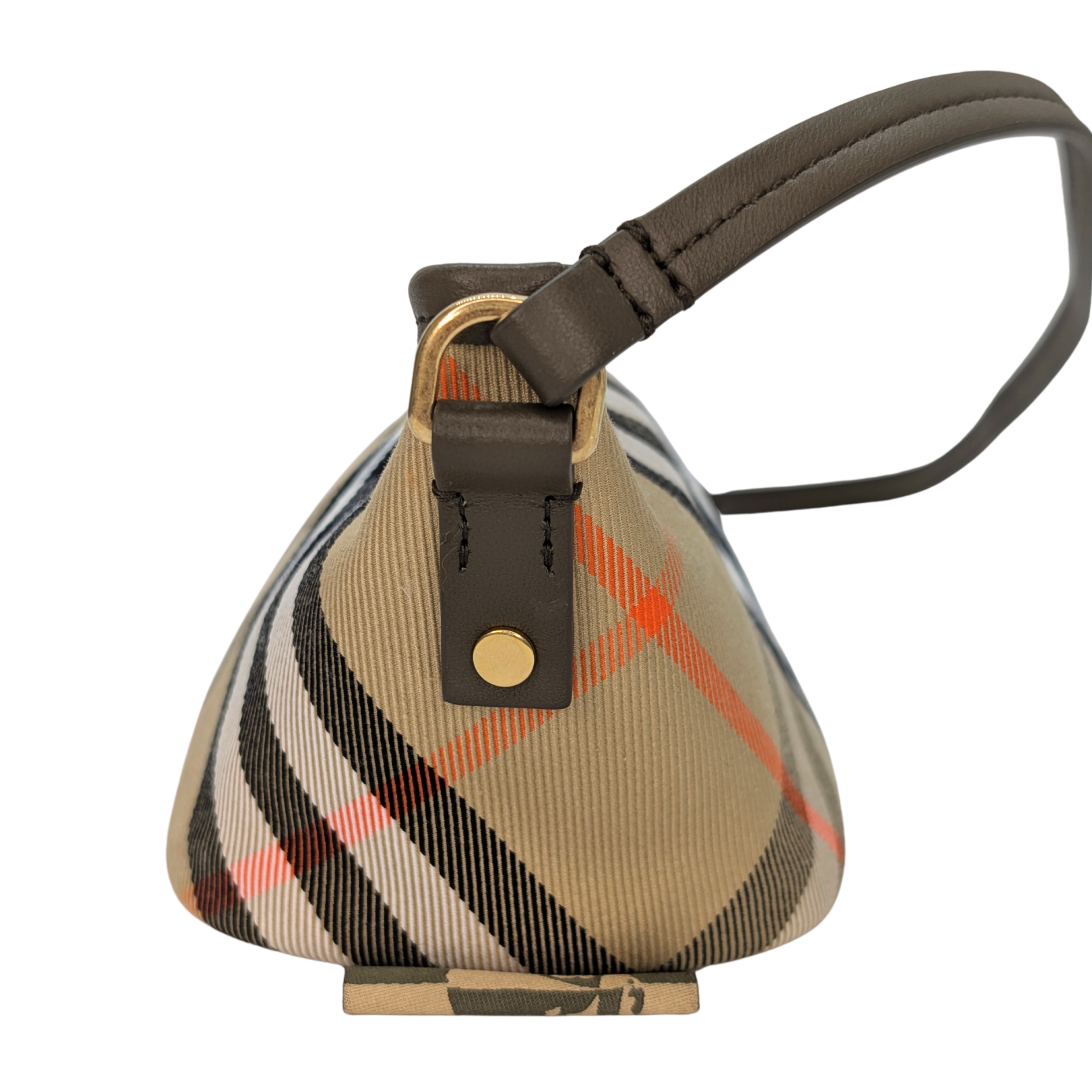 Burberry Super Nova 格纹迷你单肩包。
