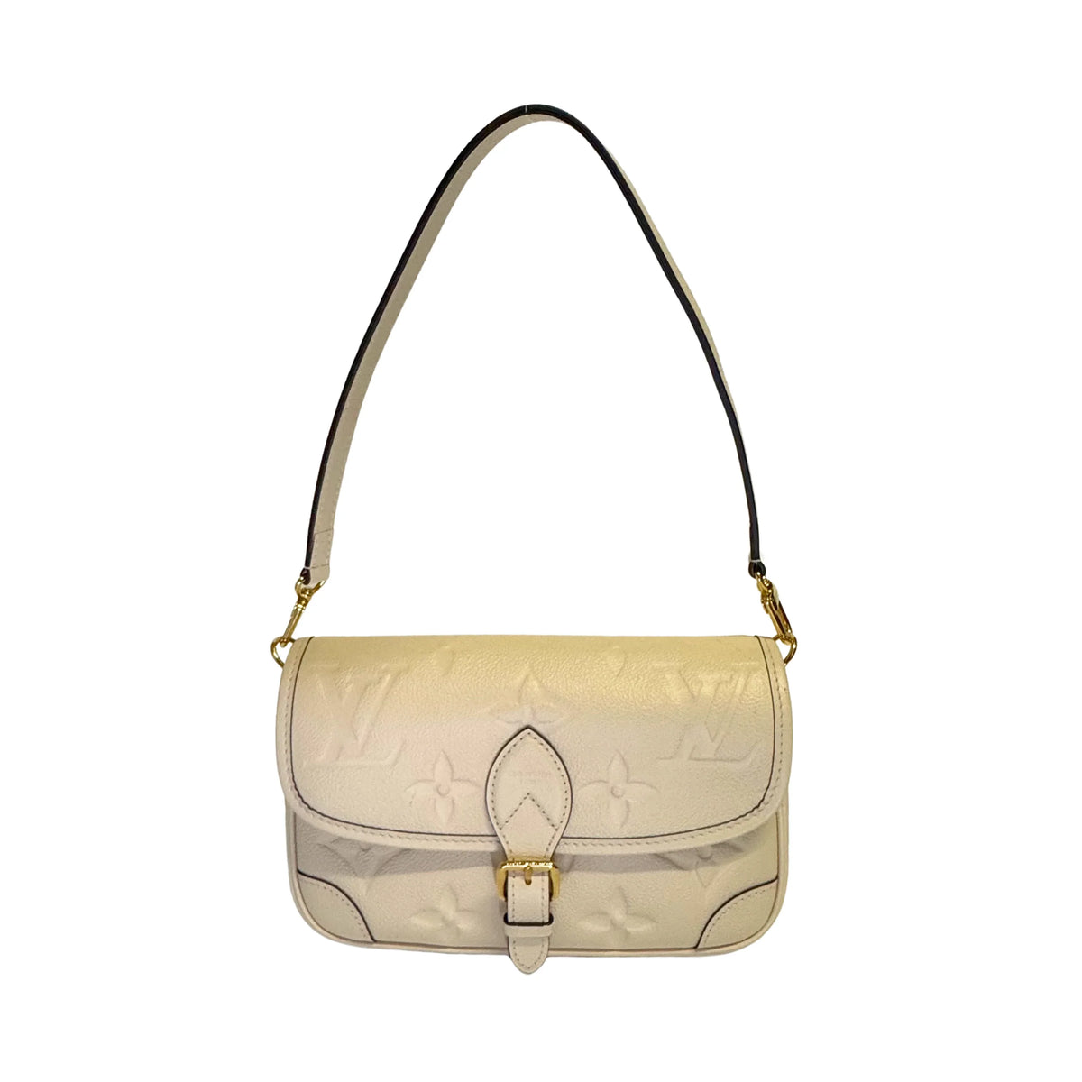Louis Vuitton Giant Diane Monogram Leather Empreinte Shoulder Bag - Lost Designer