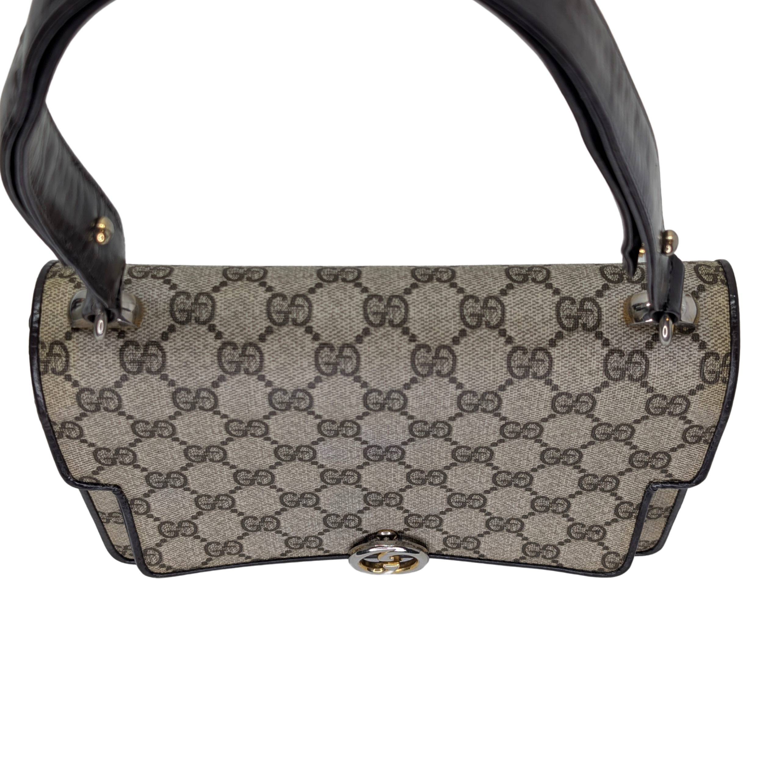 Gucci GG Supreme Vintage 互扣式肩背包