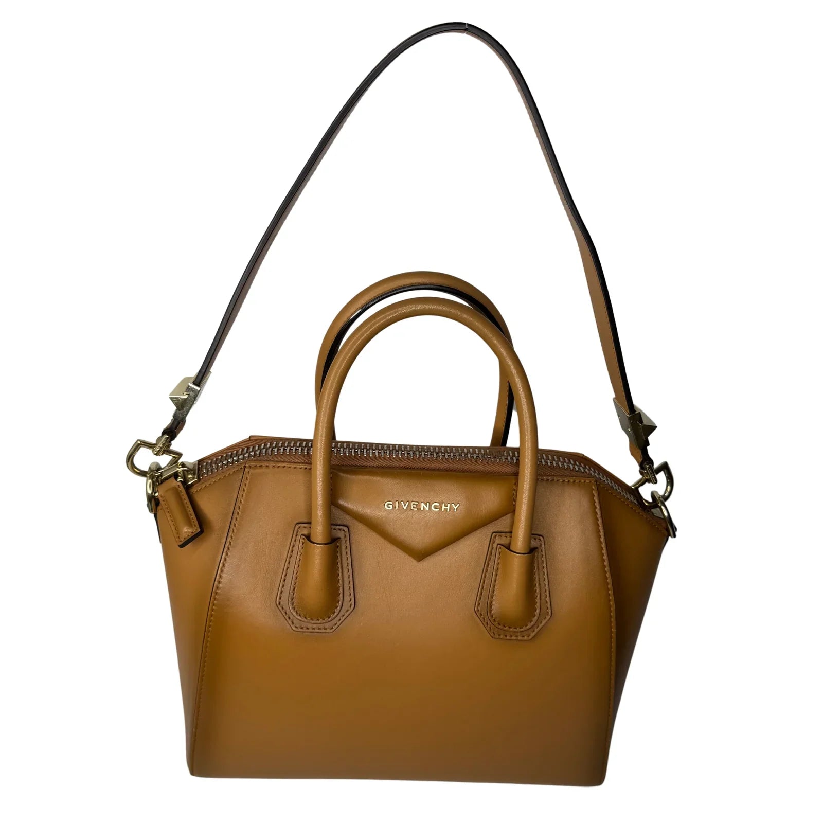 Givenchy Small Antigona Calfskin in Deep Brown Crossbody Bag - Lost Designer