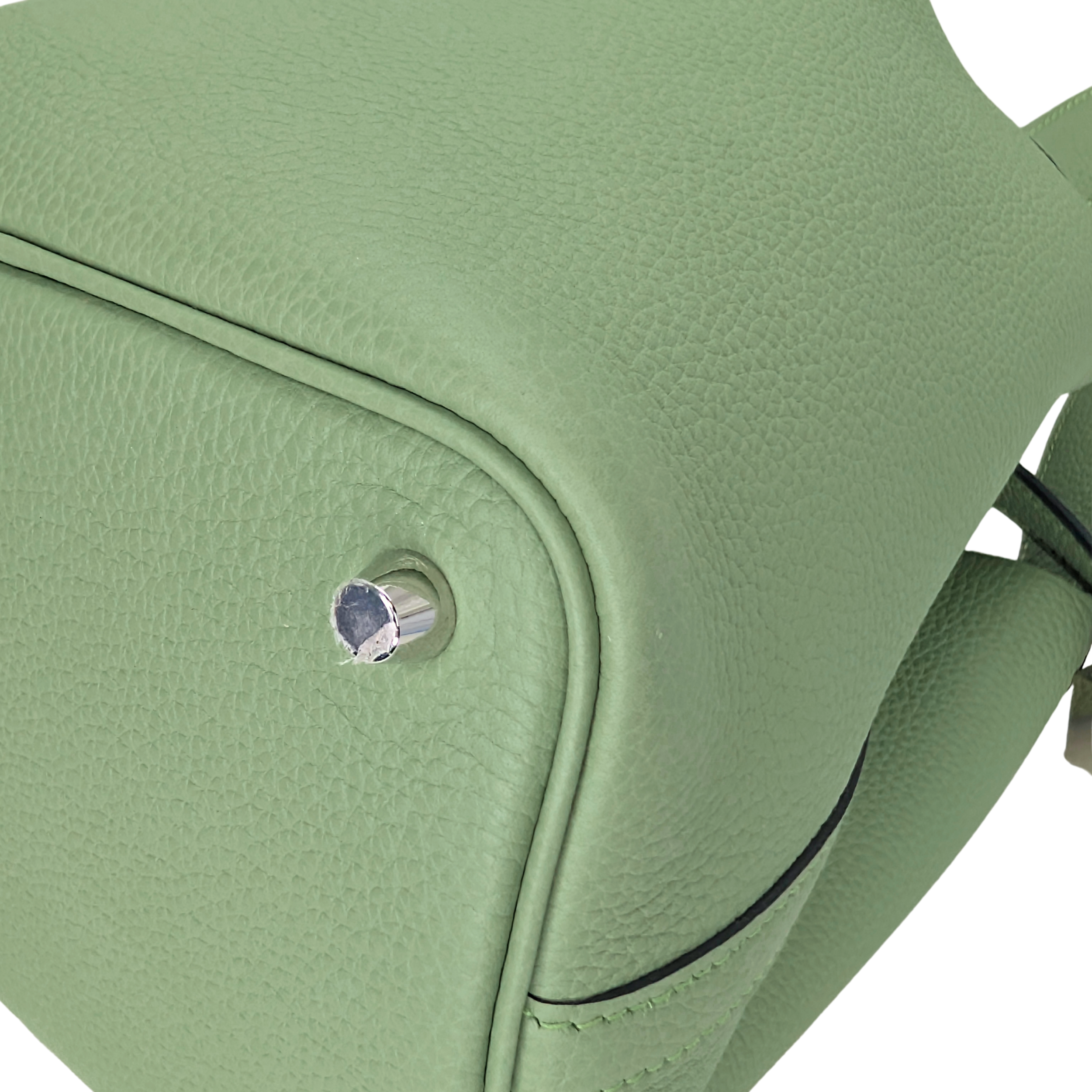 Hermes Picotin 18 Vert Criquet SHW Stamp B