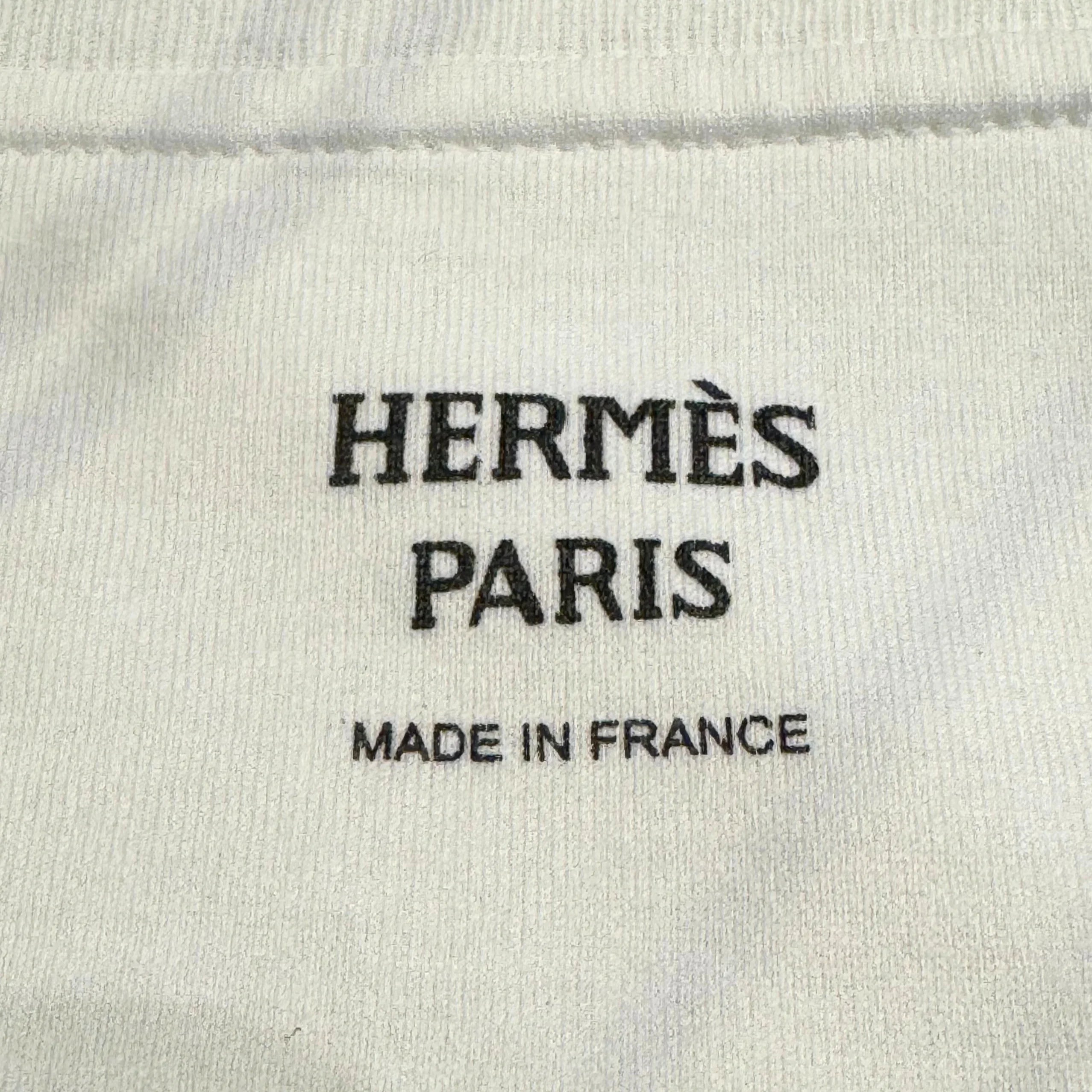 Hermes Della Cavalleria Mid T shirt Dress White 38 - Lost Designer
