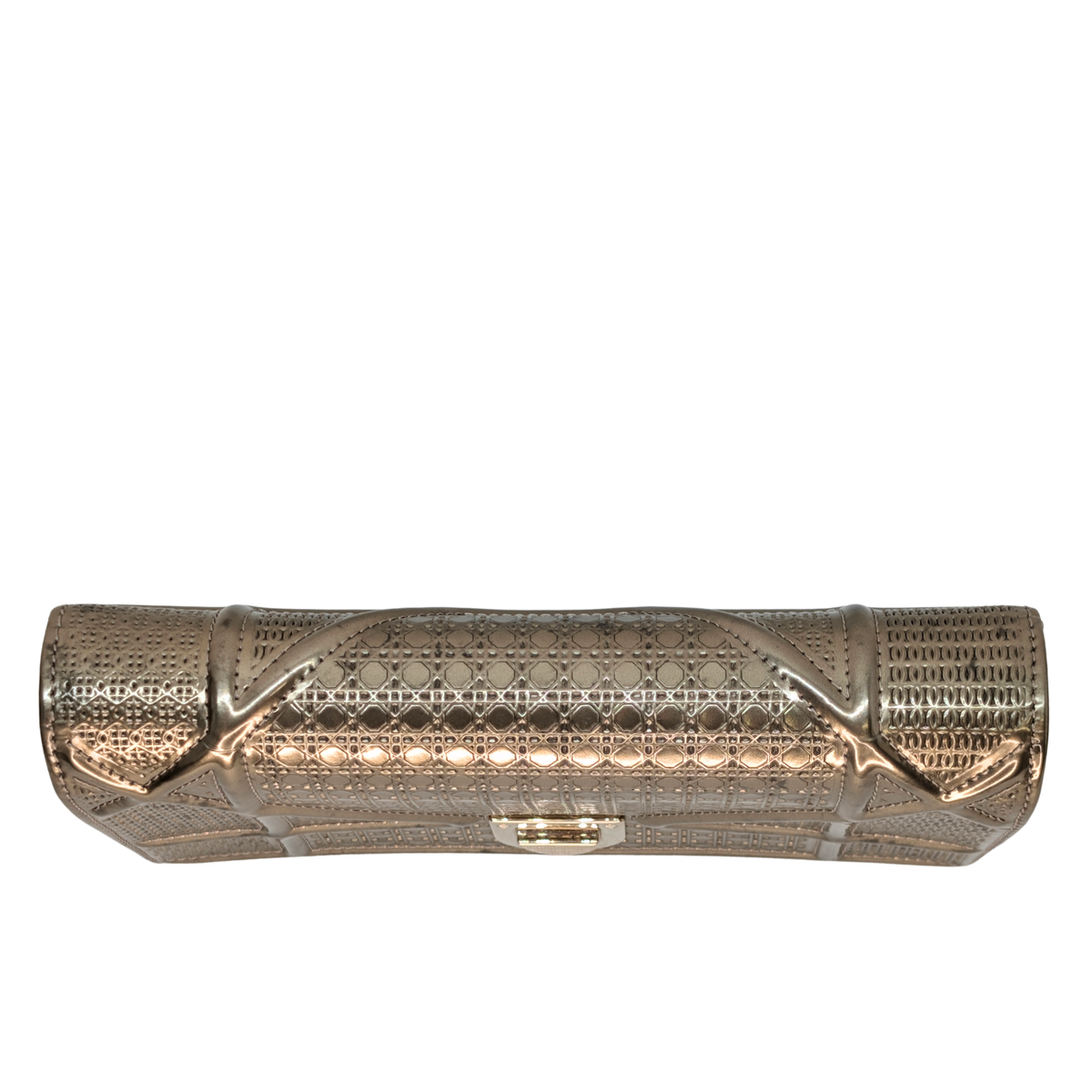Dior Micro Cannage Leather Baby Diorama Bag Metallic Gold