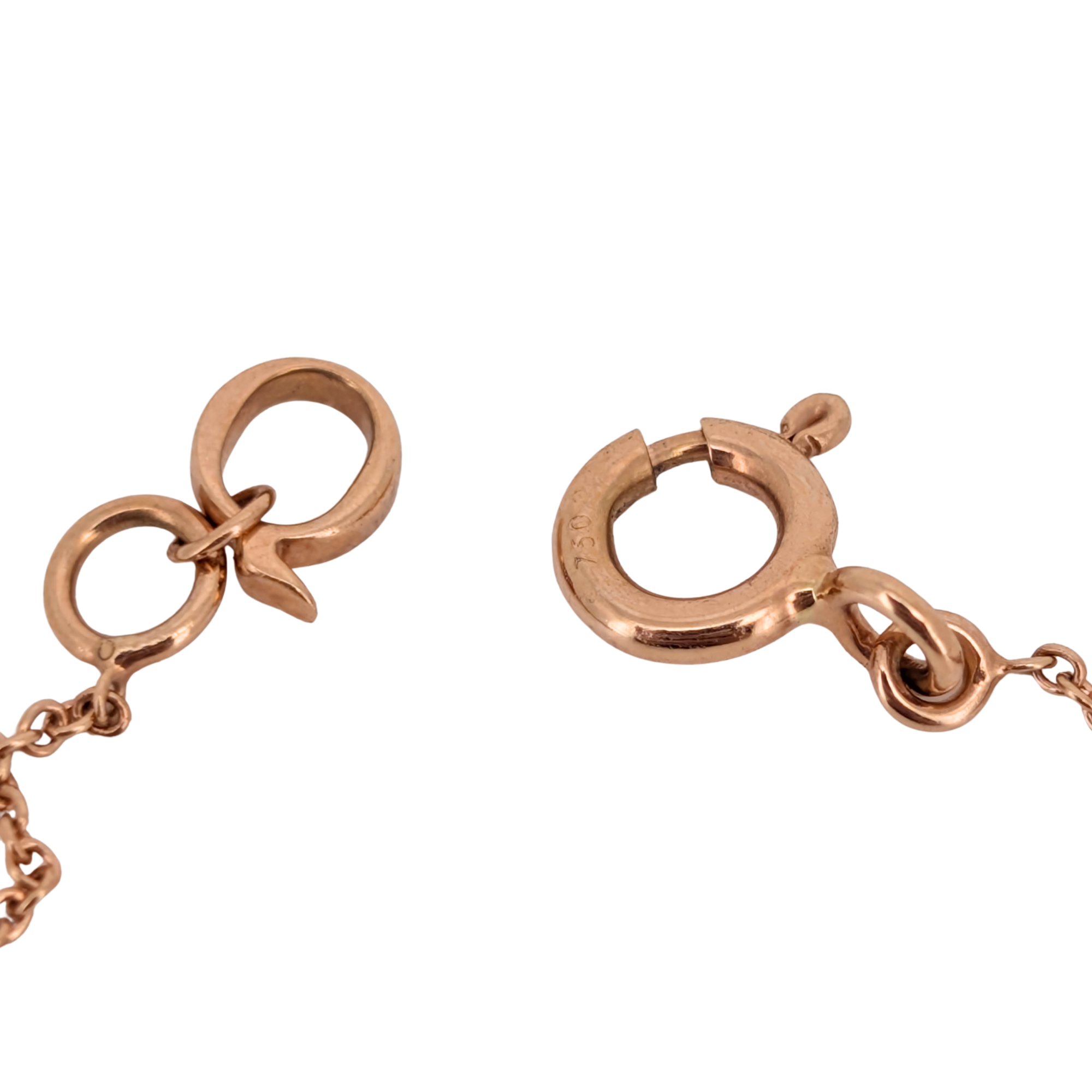 Qeelin Wulu Petite 钻石 18K 玫瑰金项链