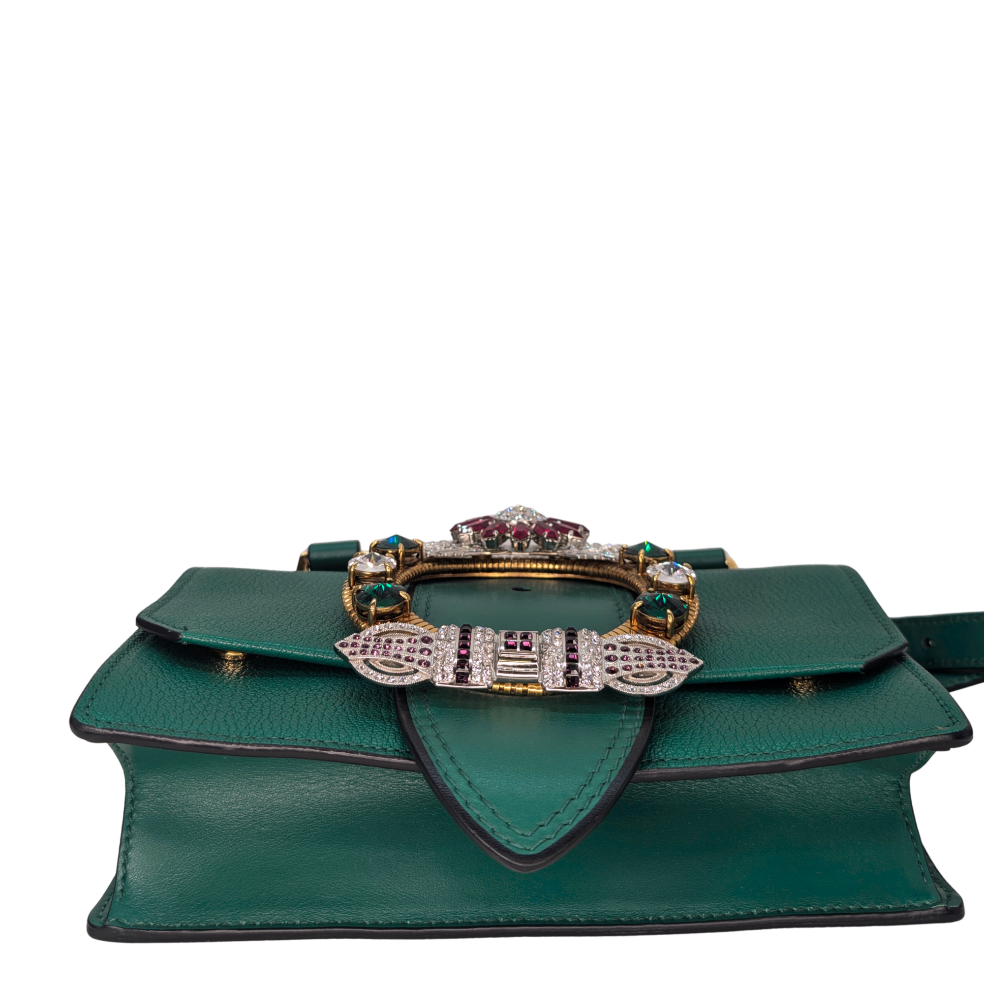 Miu Miu Madras 水晶缀饰斜挎包