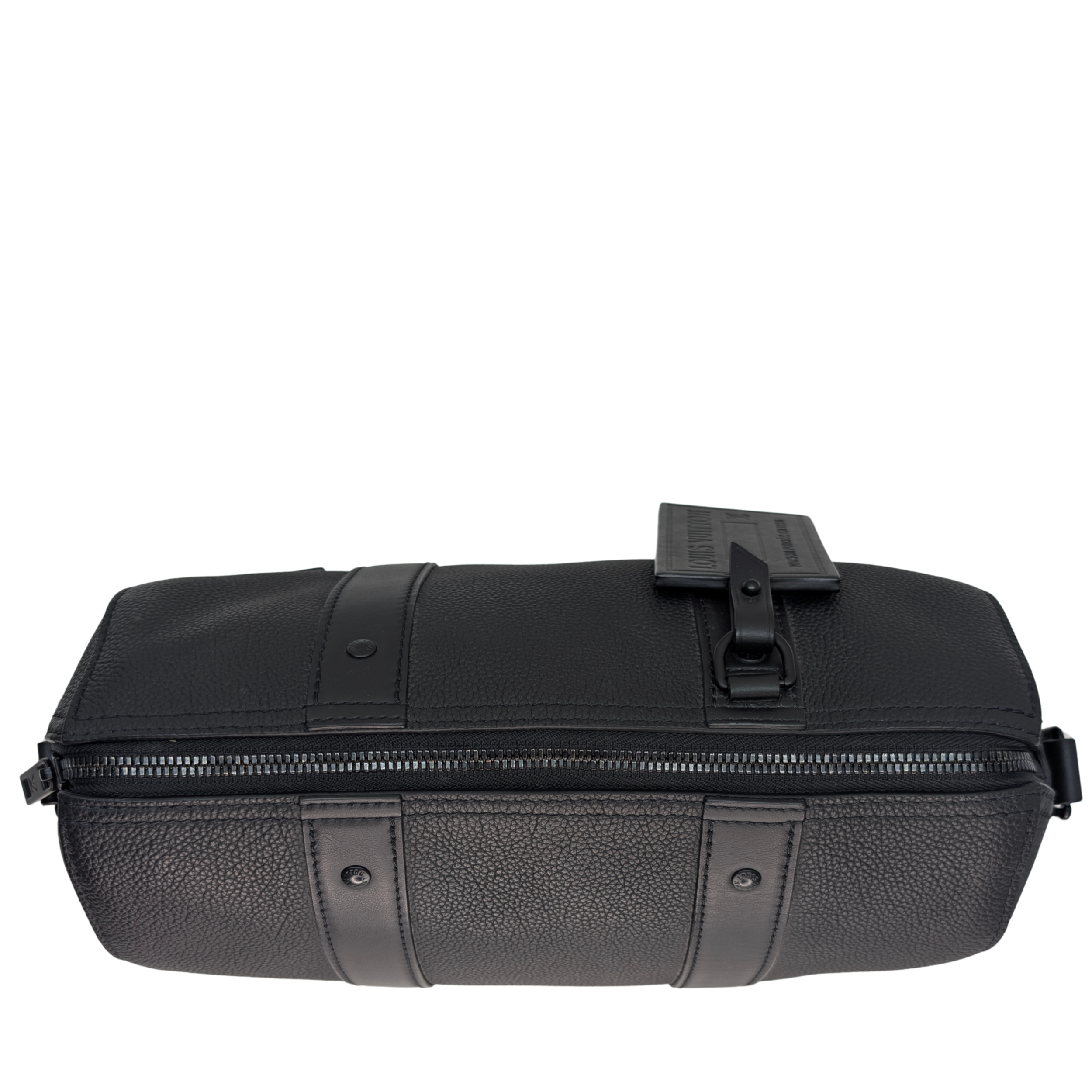 路易威登 Aerogram City Keepall 粒面皮革 黑色