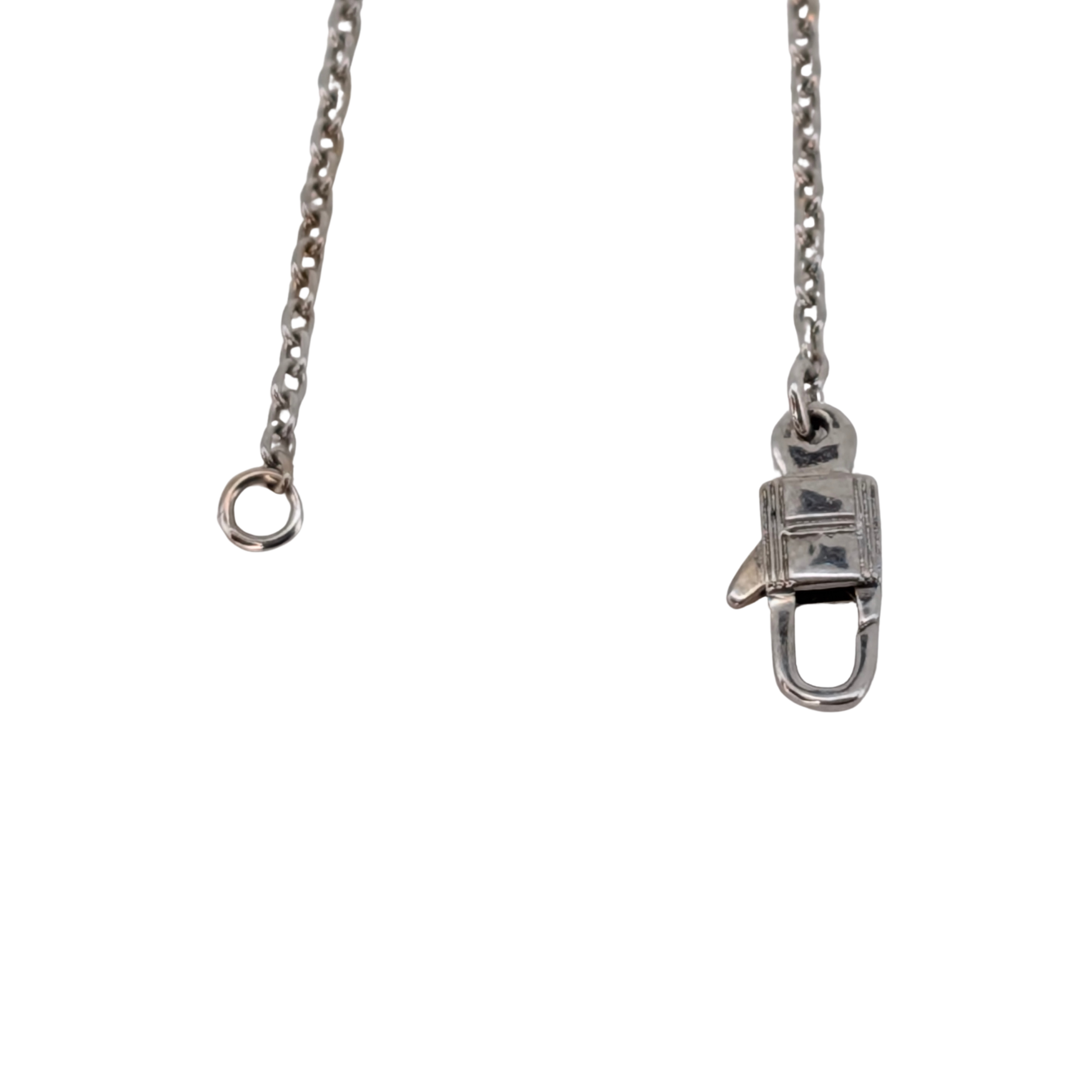 爱马仕 Constance Amulette 吊坠项链 18K 白金镶钻