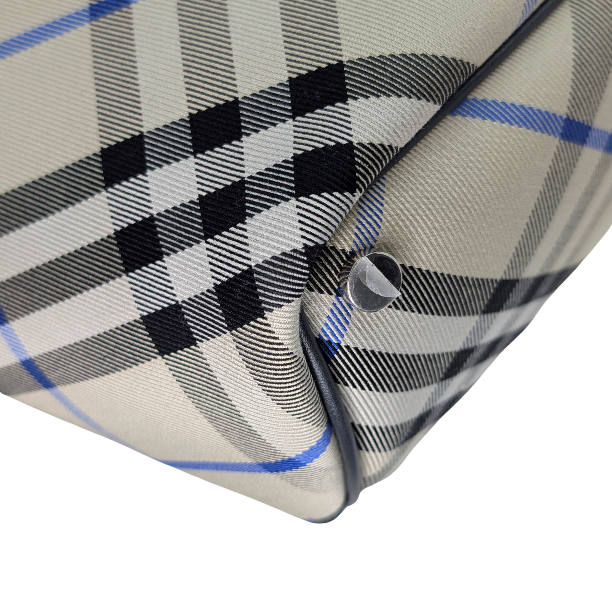 Burberry 格纹中号帆布托特包