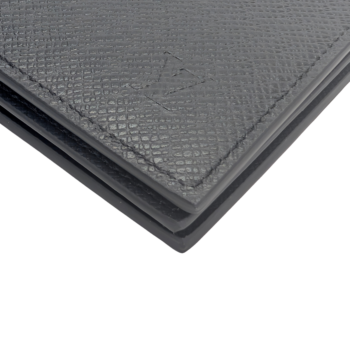 Louis Vuitton Bifold Men's Wallet Leather Black