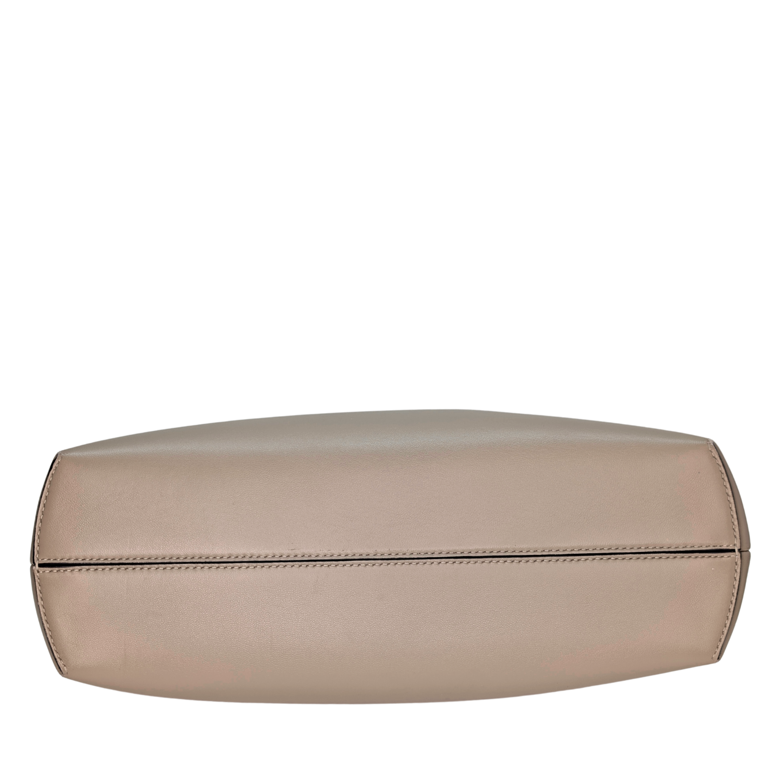 Fendi First Bag Clutch Medium Leather Taupe
