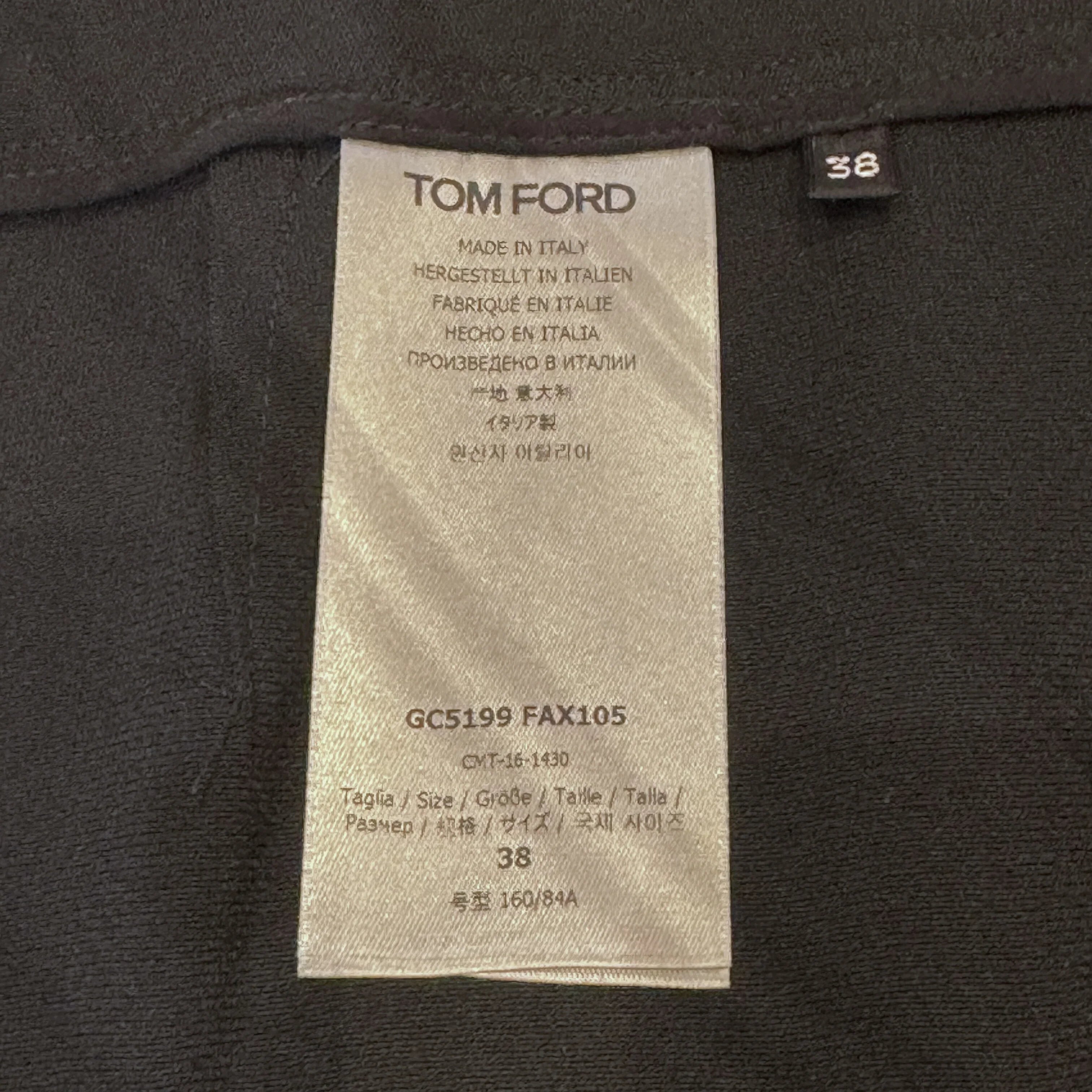Tom Ford Zip-Detail Pencil Midi Skirt Black, 38 - Lost Designer