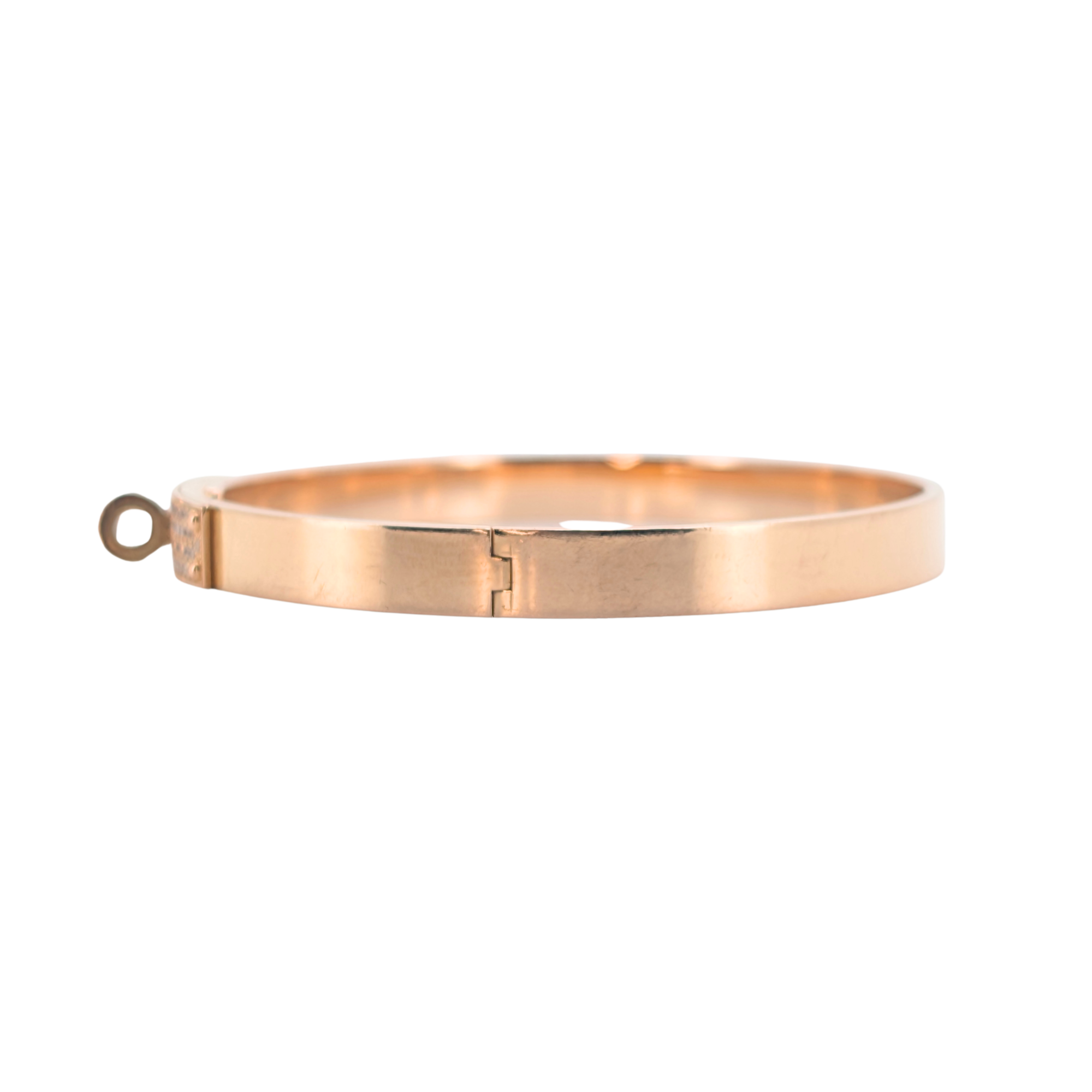 Hermès 爱马仕 Kelly 小号钻石手镯 · 18K玫瑰金(LG码)
