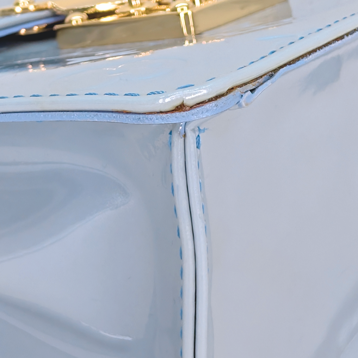 Louis Vuitton Vernis Spring Street Bag Blue