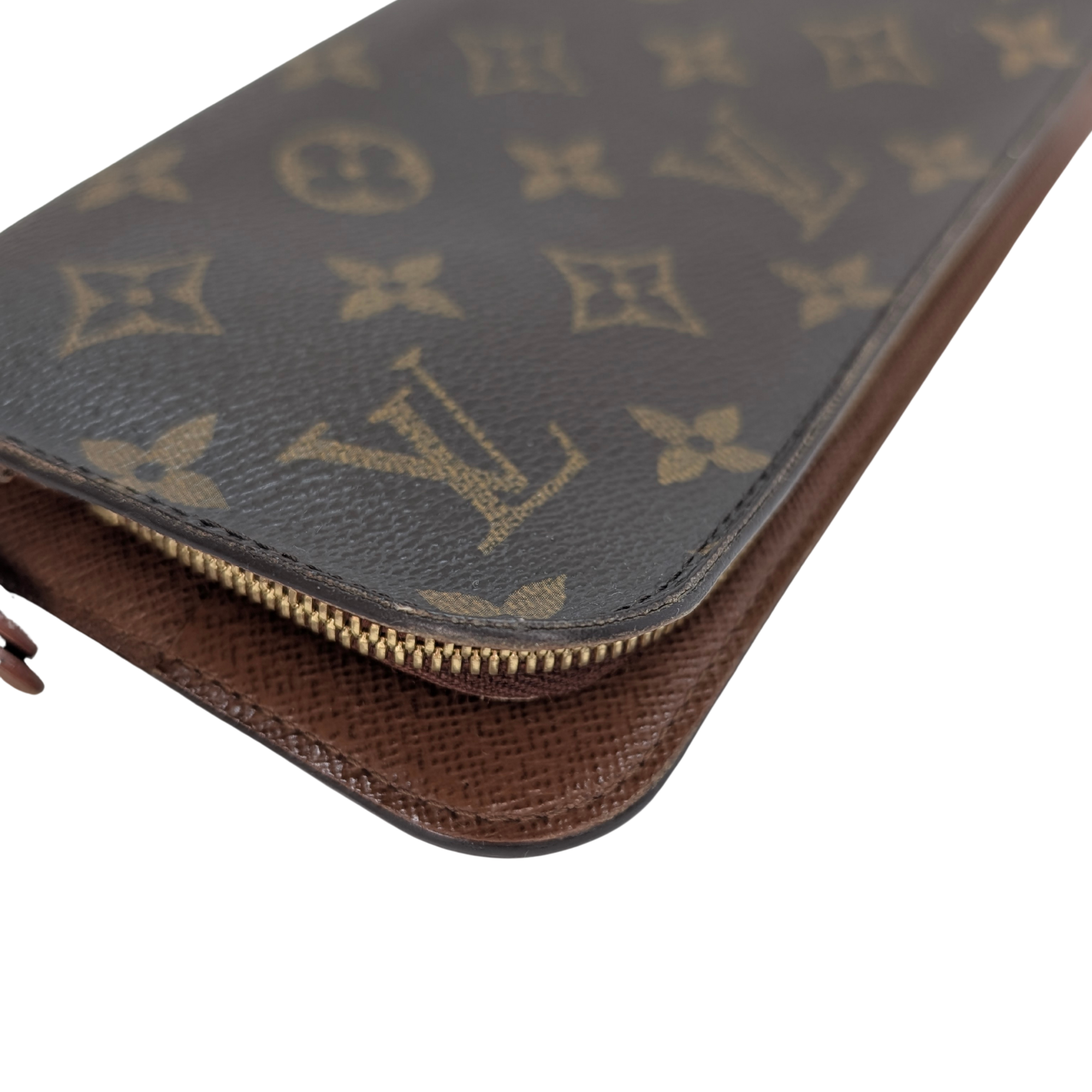 路易威登拉链钱夹 Monogram 棕色