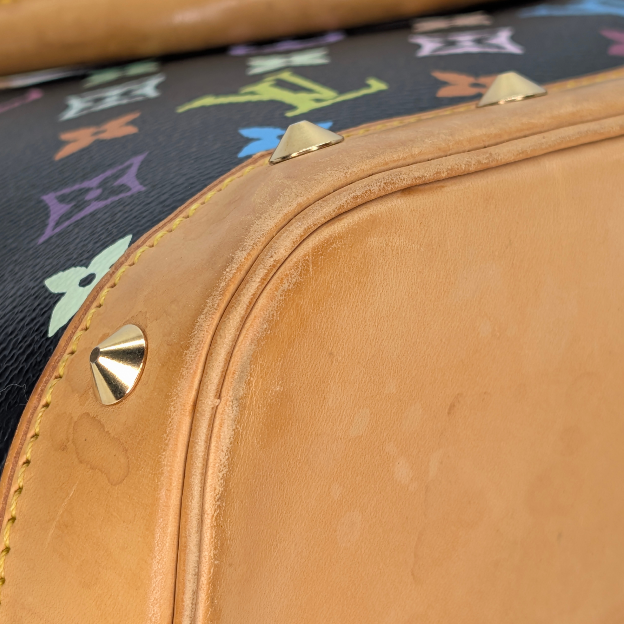 路易威登村上隆款Alma PM手袋 黑色Monogram Multicolour系列