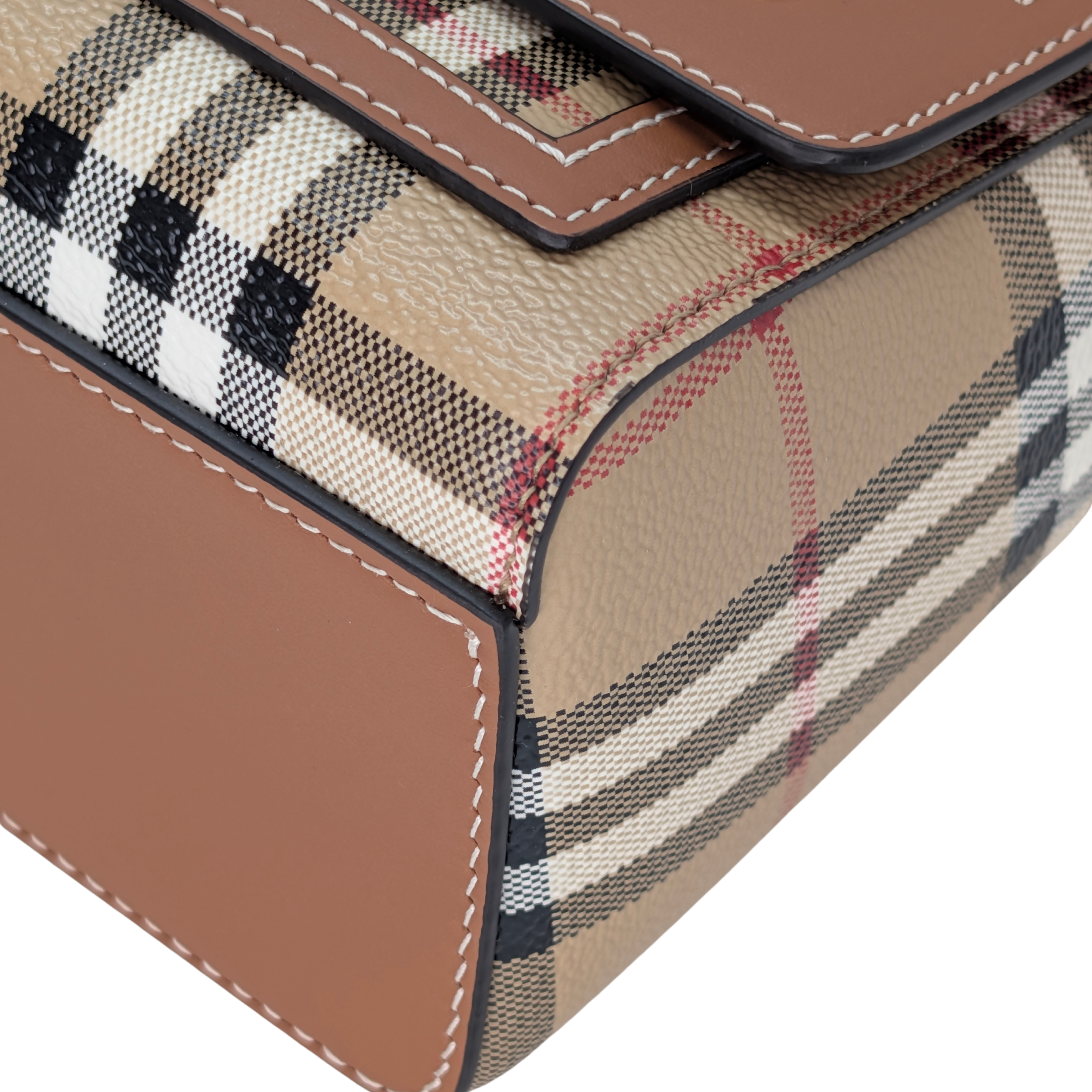 Burberry Note Check Crossbody Bag