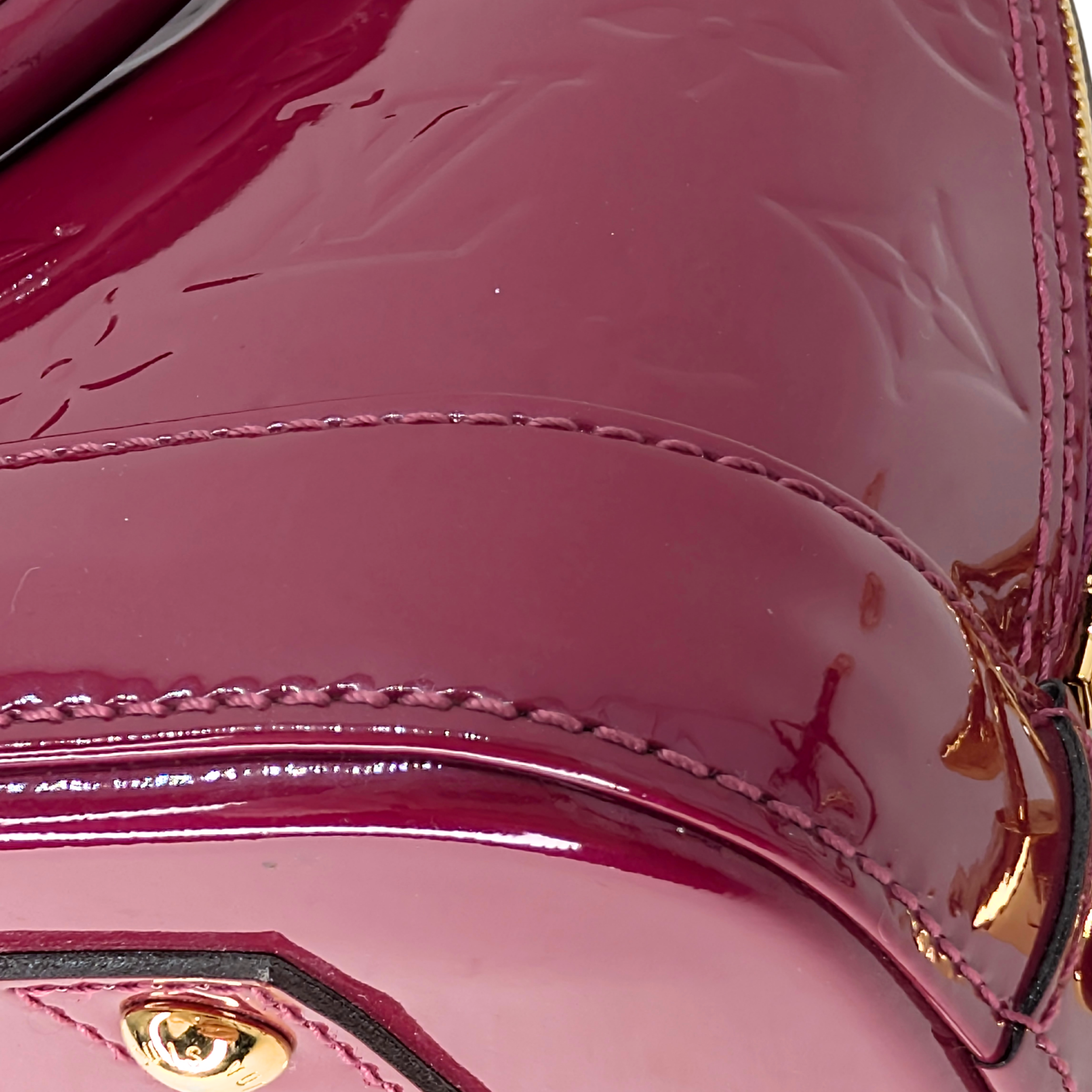 路易威登Alma BB Monogram Vernis紫色
