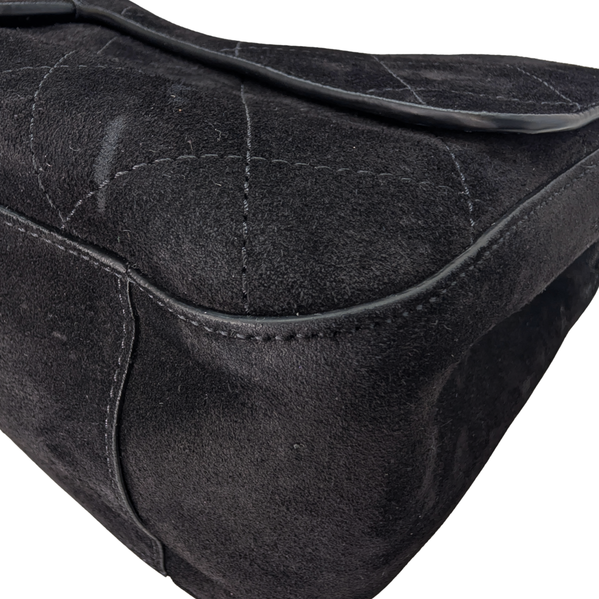 Chanel Suede Calfskin Souplissimo Maxi Flap Bag Black