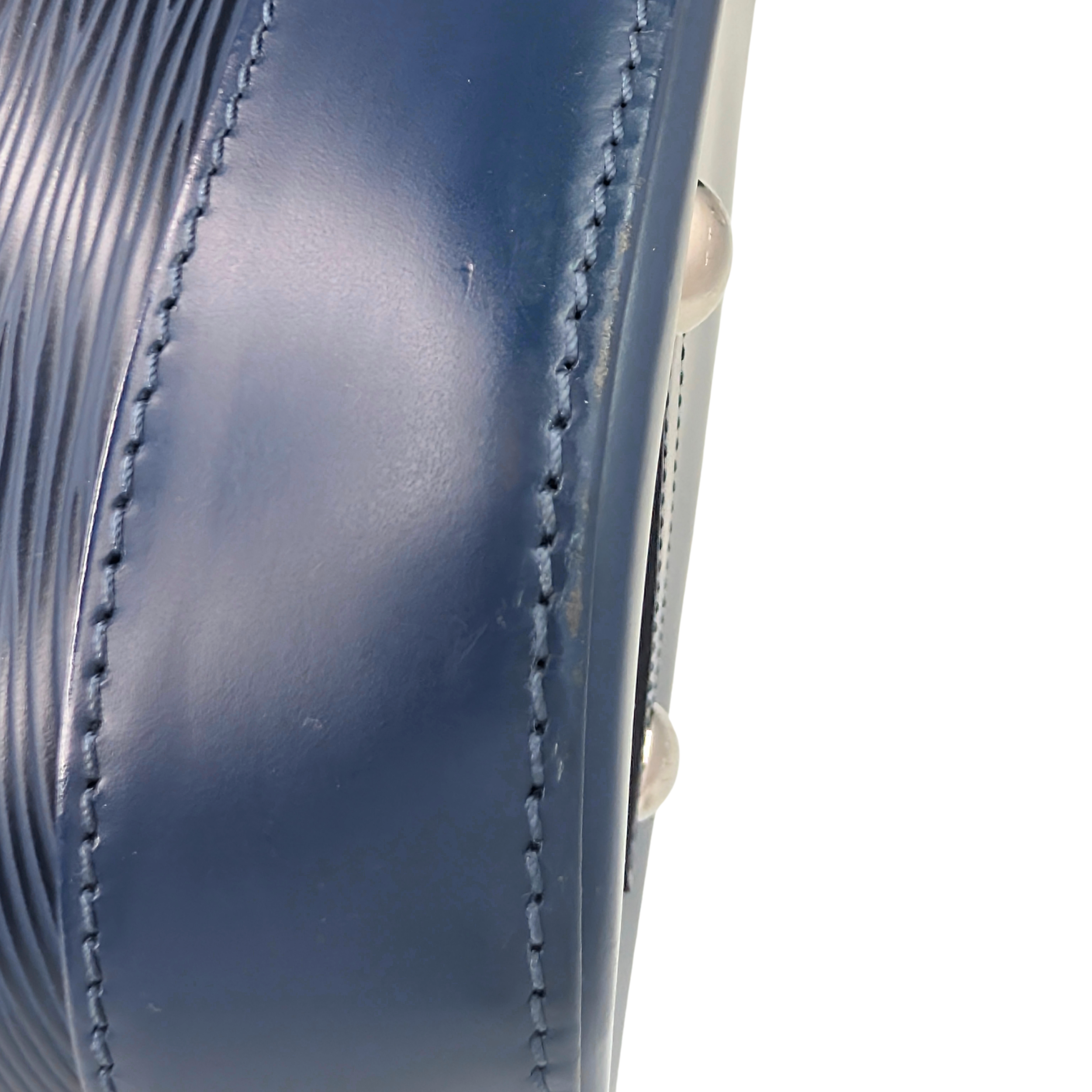 Louis Vuitton Alma GM Epi Leather Bag Navy Blue