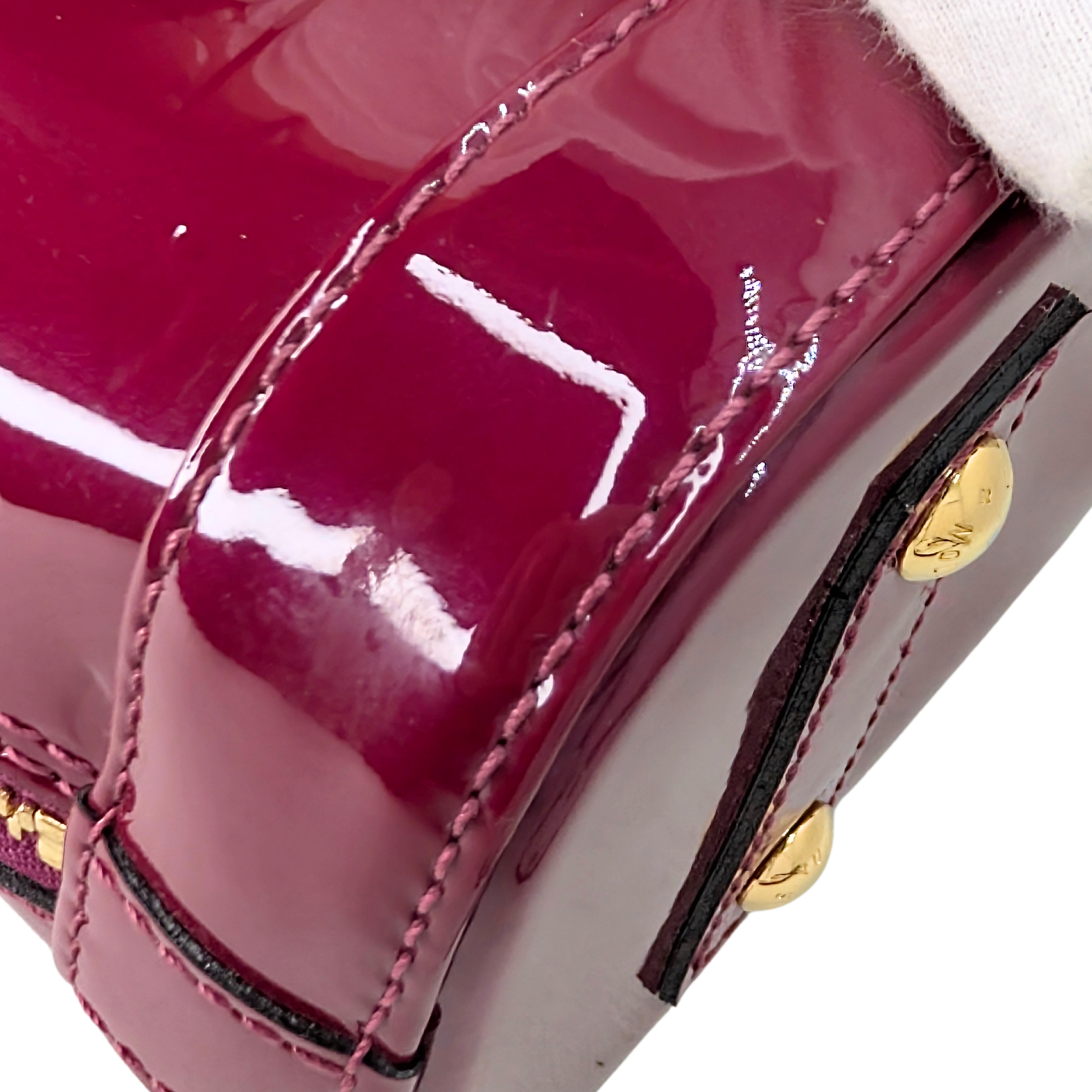 路易威登Alma BB Monogram Vernis紫色
