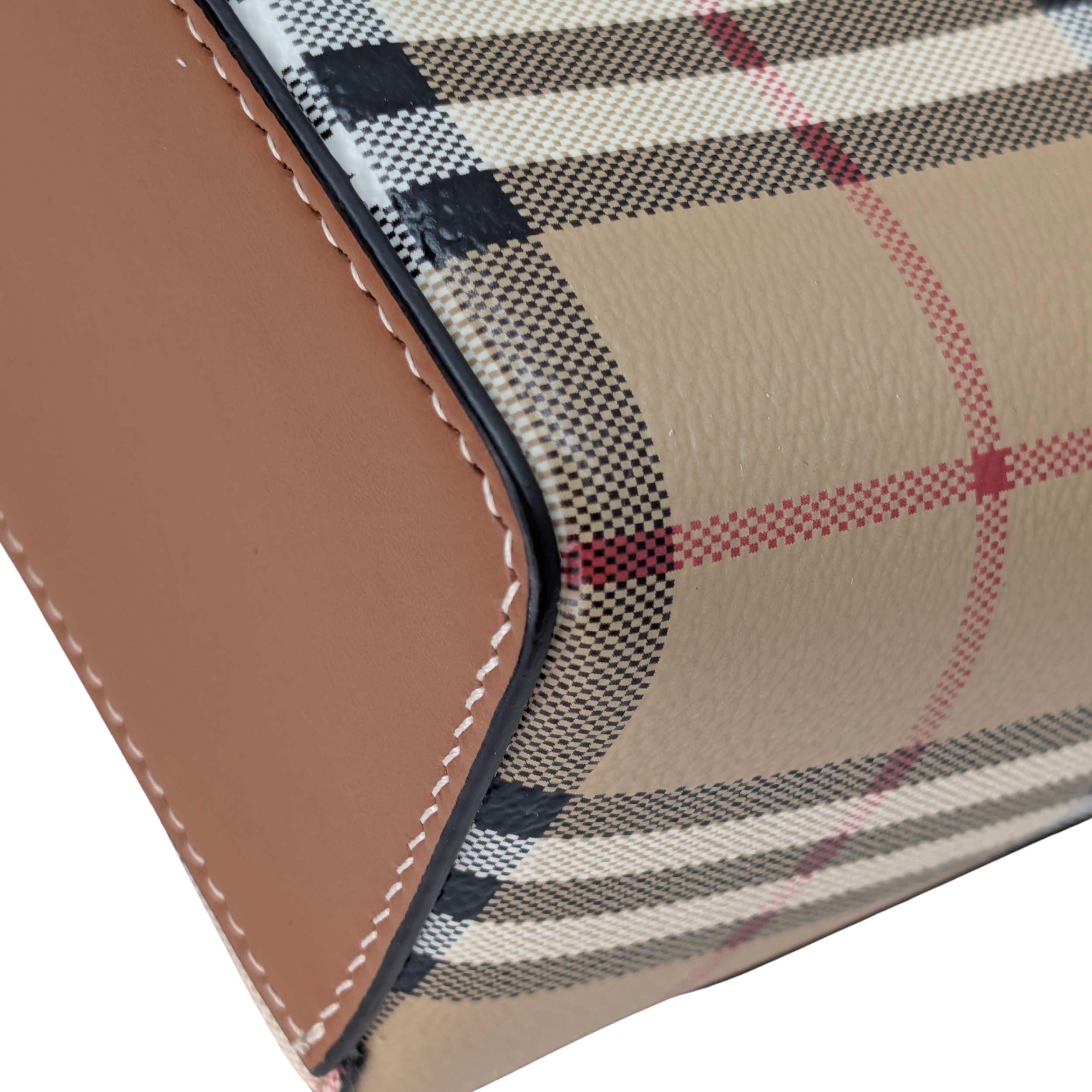 Burberry Note Check Crossbody Bag