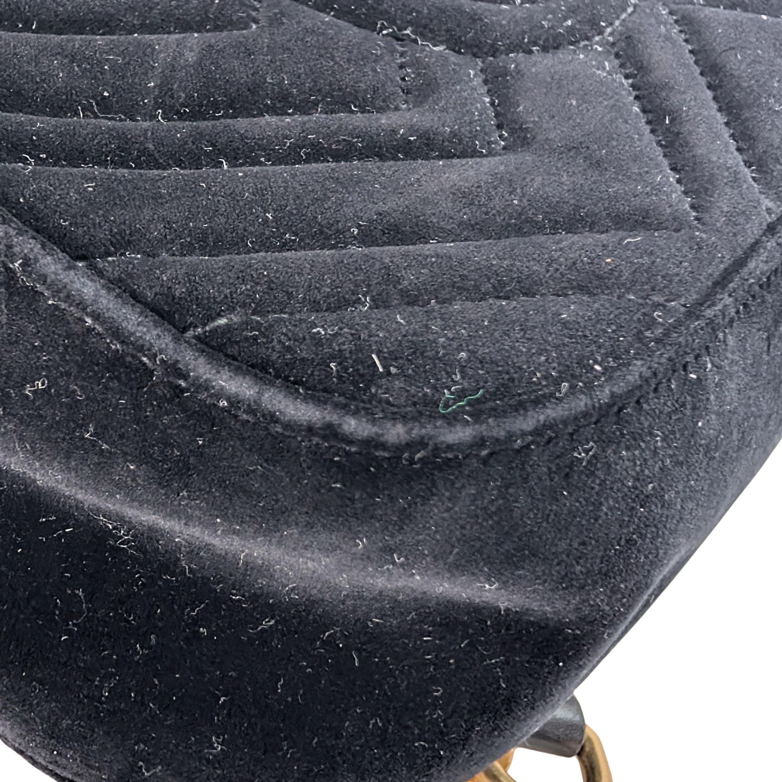 Gucci Marmont Velvet Small Camera Bag Black