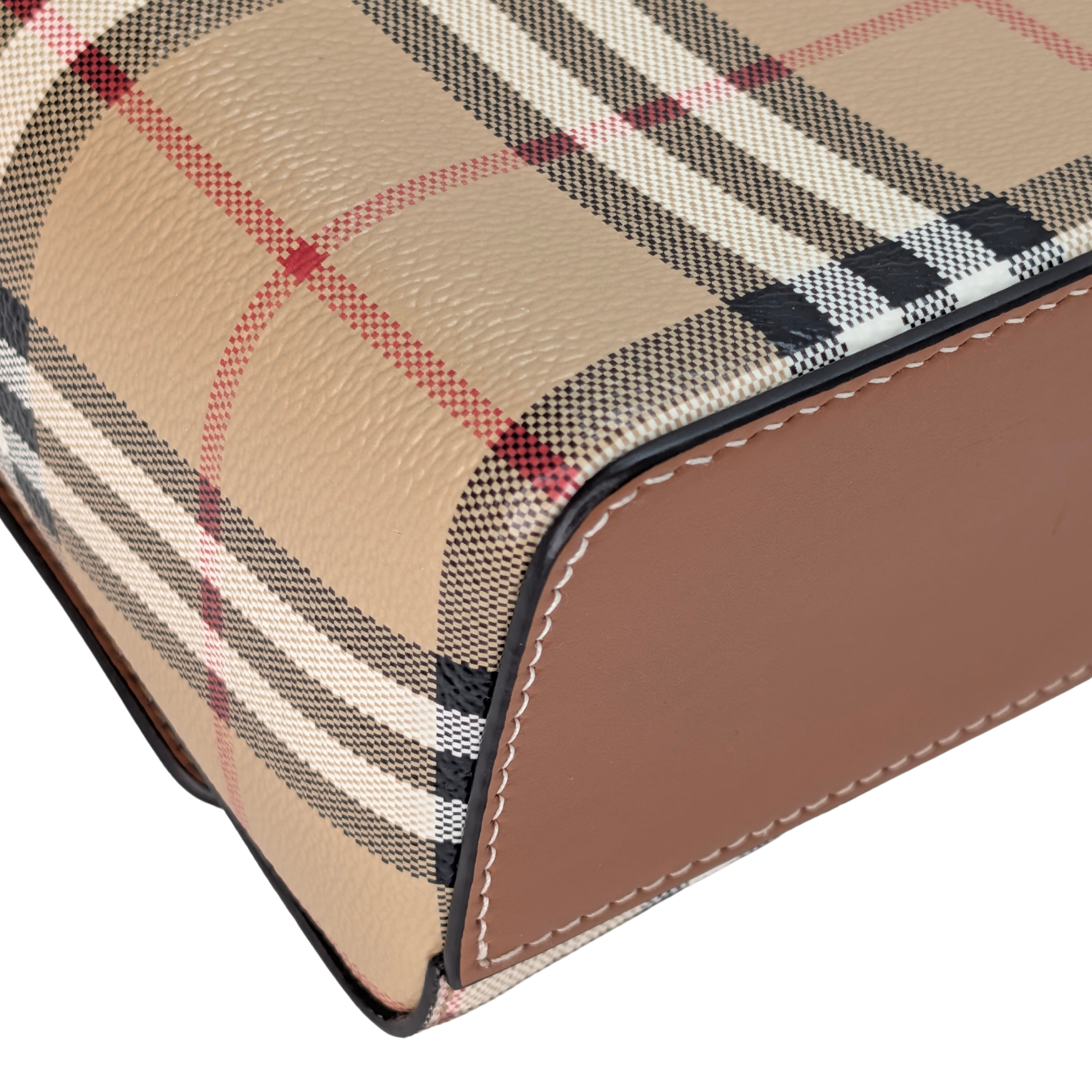 Burberry Note Check Crossbody Bag