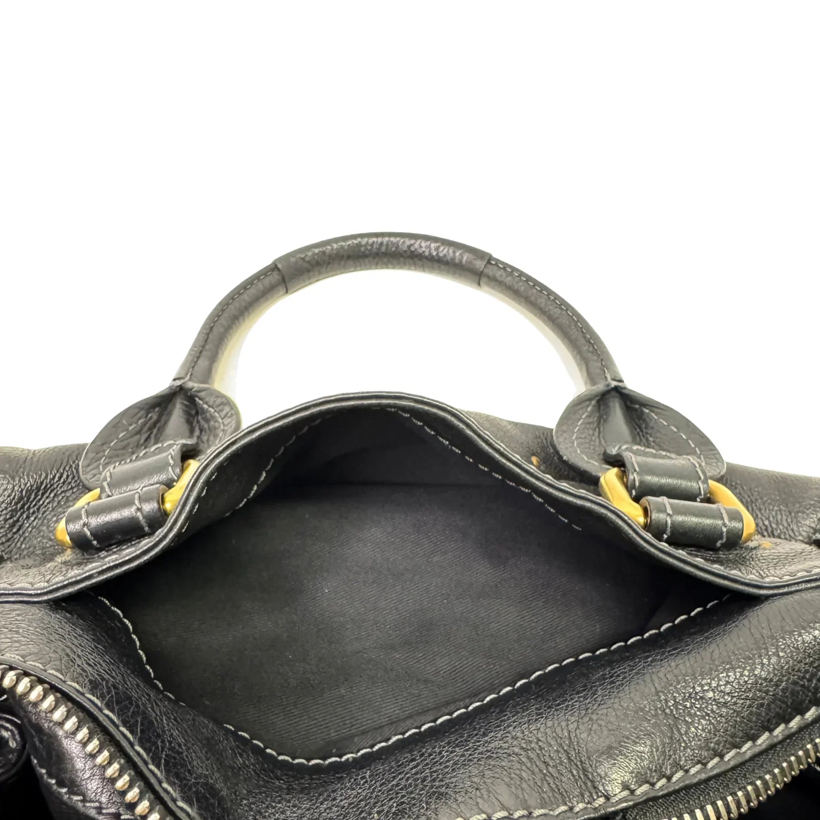 Chloe Paddington Leather Bag Black - Lost Designer
