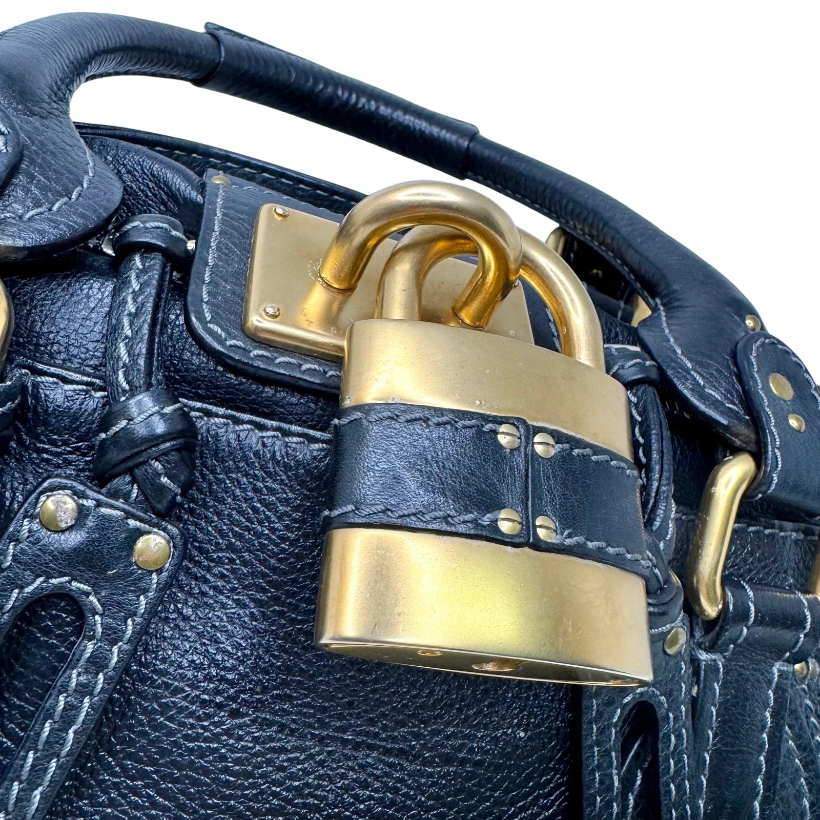 Chloe Paddington Leather Bag Black - Lost Designer