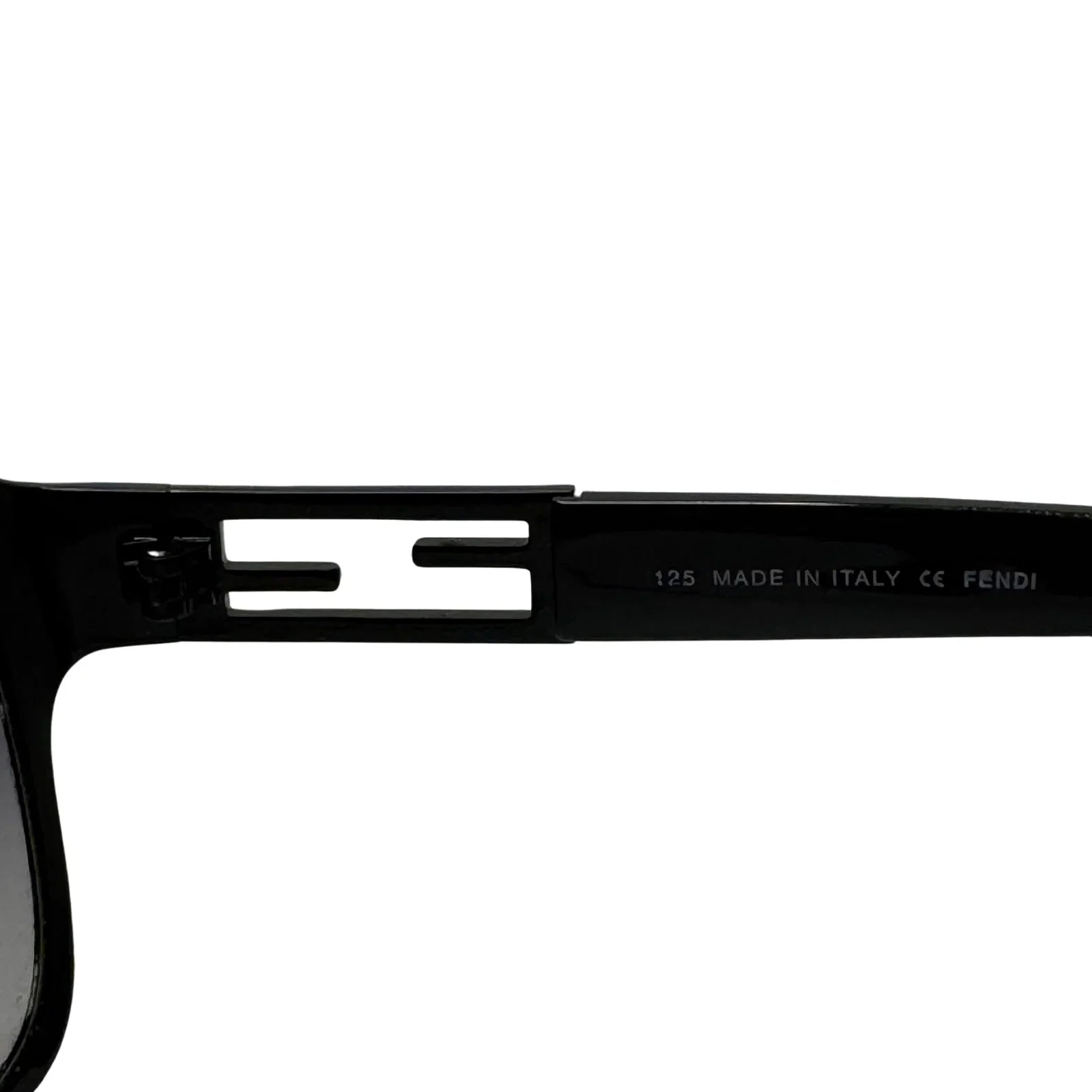 Fendi Black Rhinestone Angular Frame Sunglasses - Lost Designer