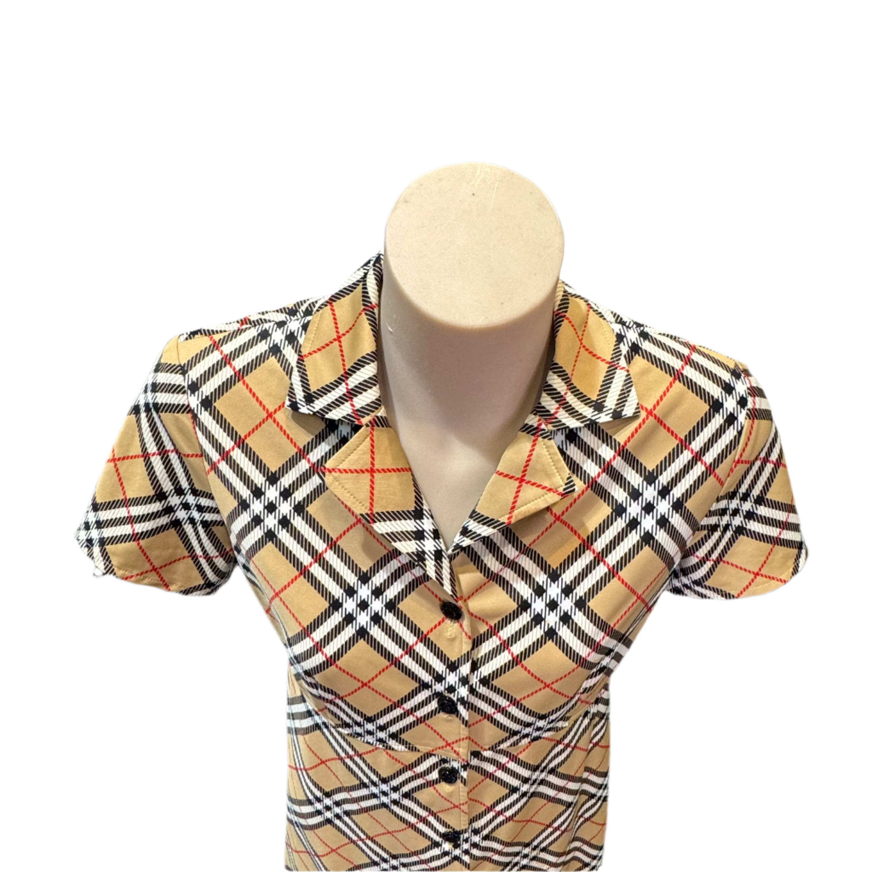 Burberry Check half-sleeve dress - Lost Designer