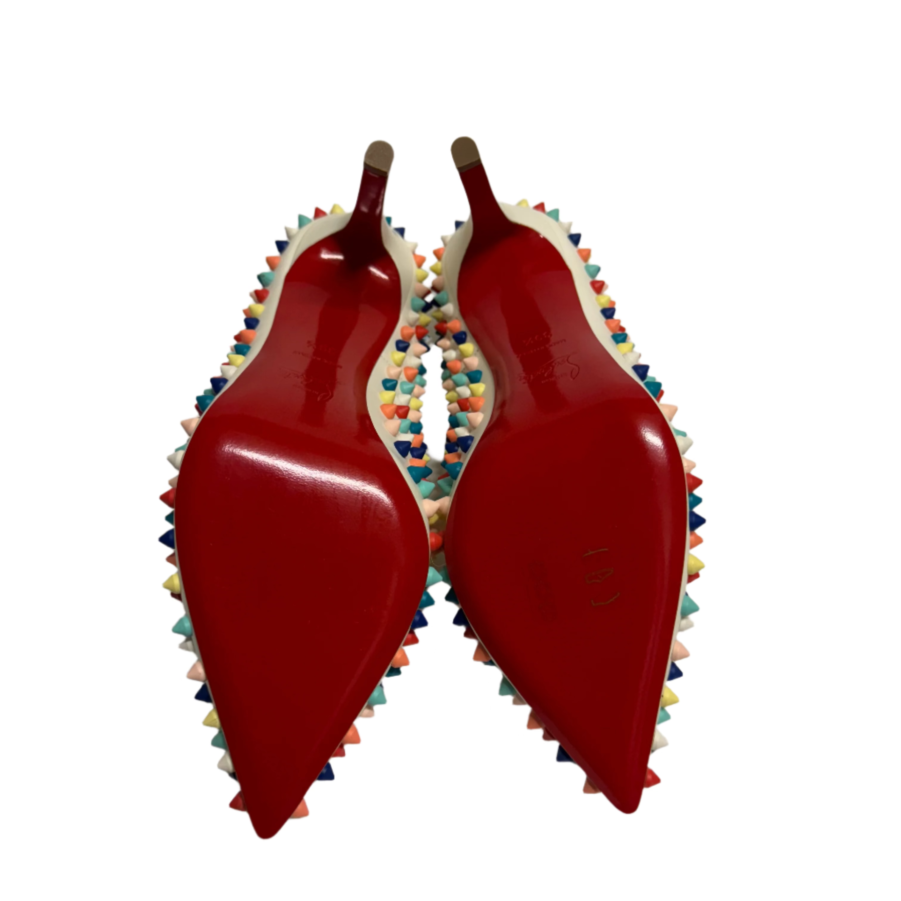 Christian Louboutin Gomme Pigalle Spikes 120 Pumps Multicoloured 39.5 - Lost Designer