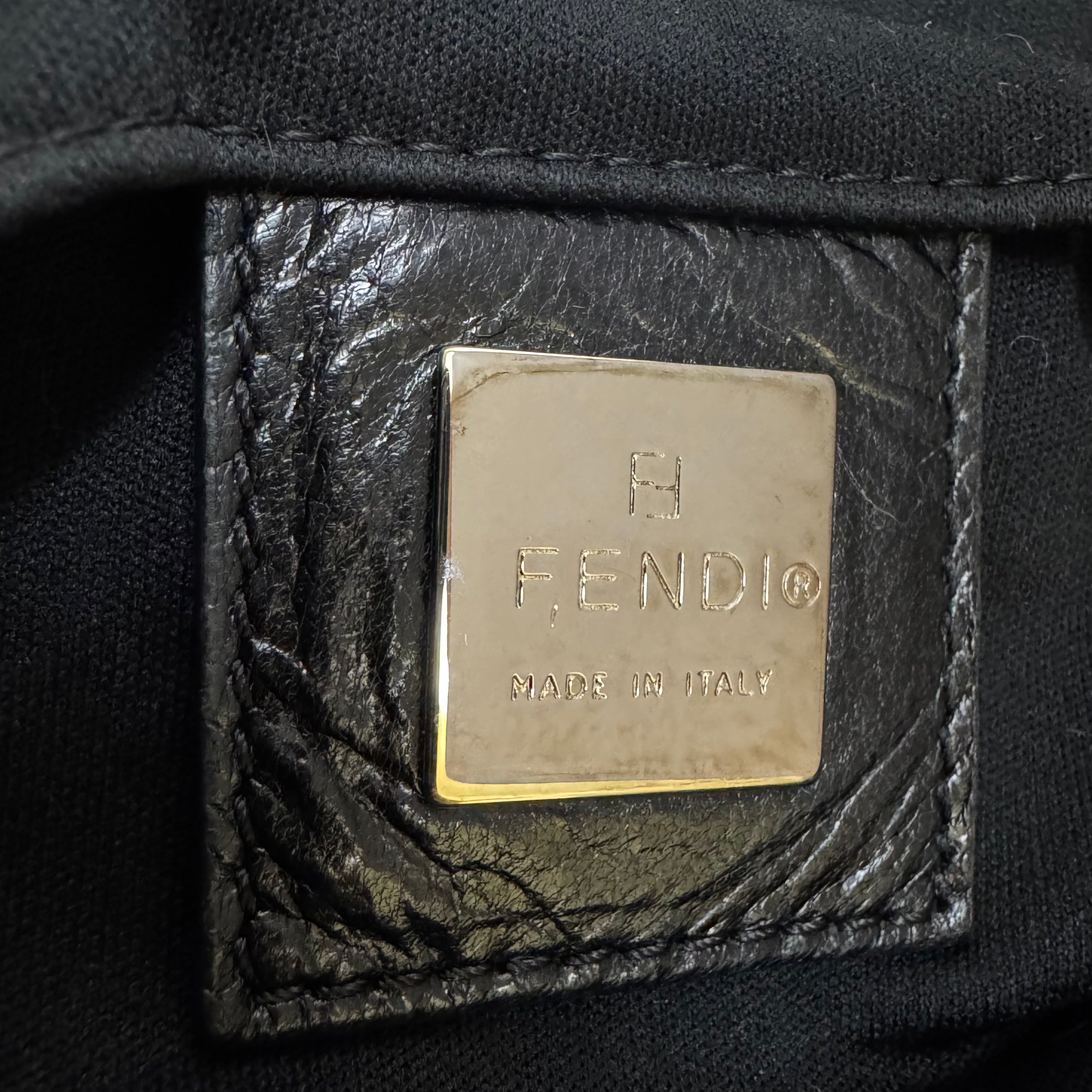 Fendi Mini Tote Bag Nylon Black - Lost Designer
