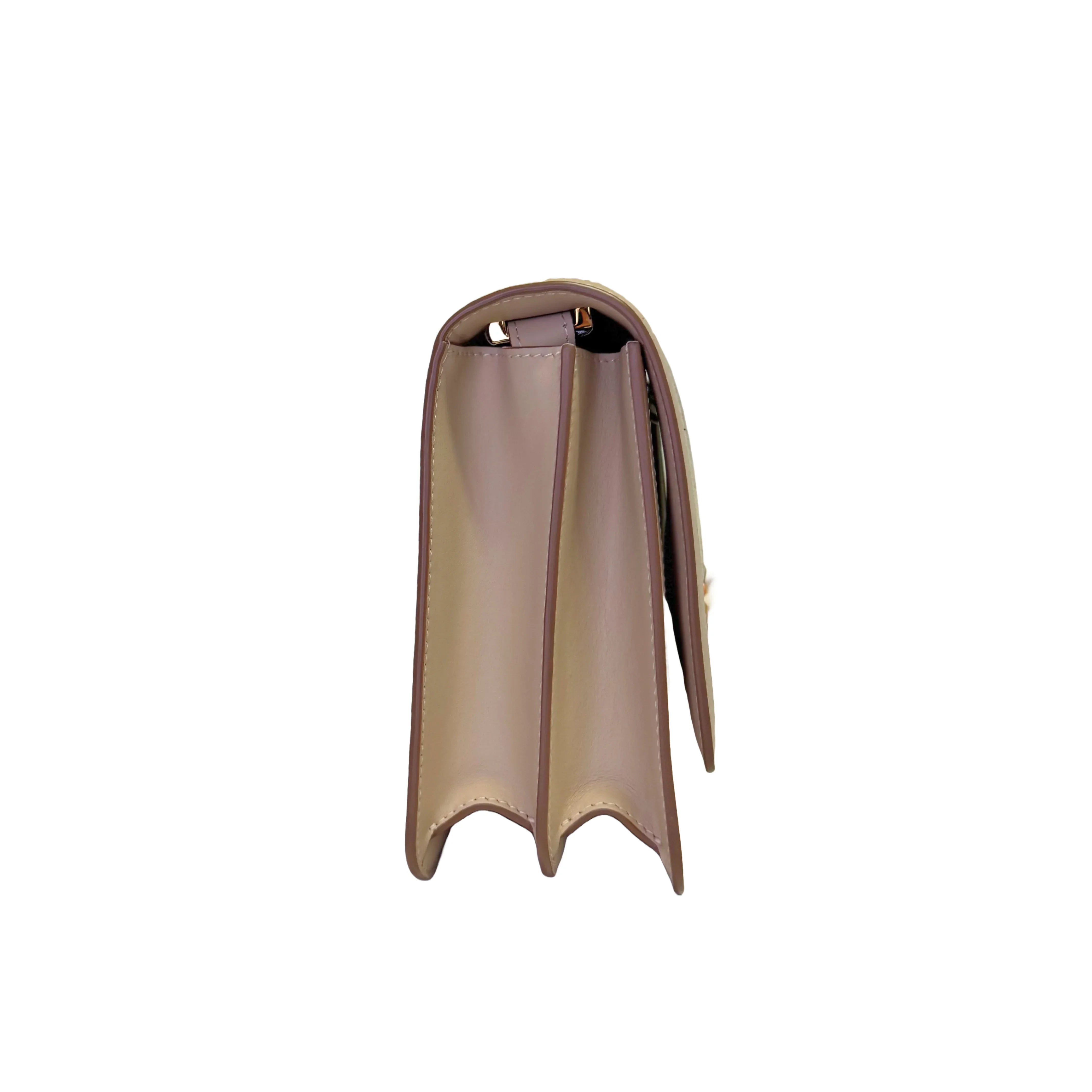 Burberry Canvas Check TB Crossbody Bag Beige - Lost Designer