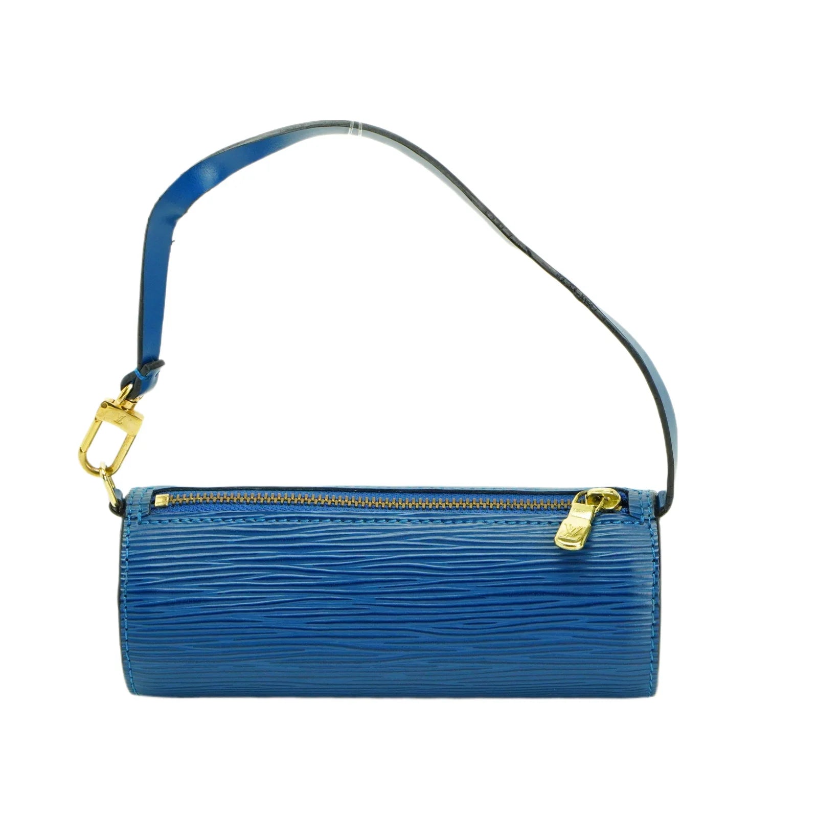 Louis Vuitton Epi Papillon Blue Bag With Pouch - Lost Designer