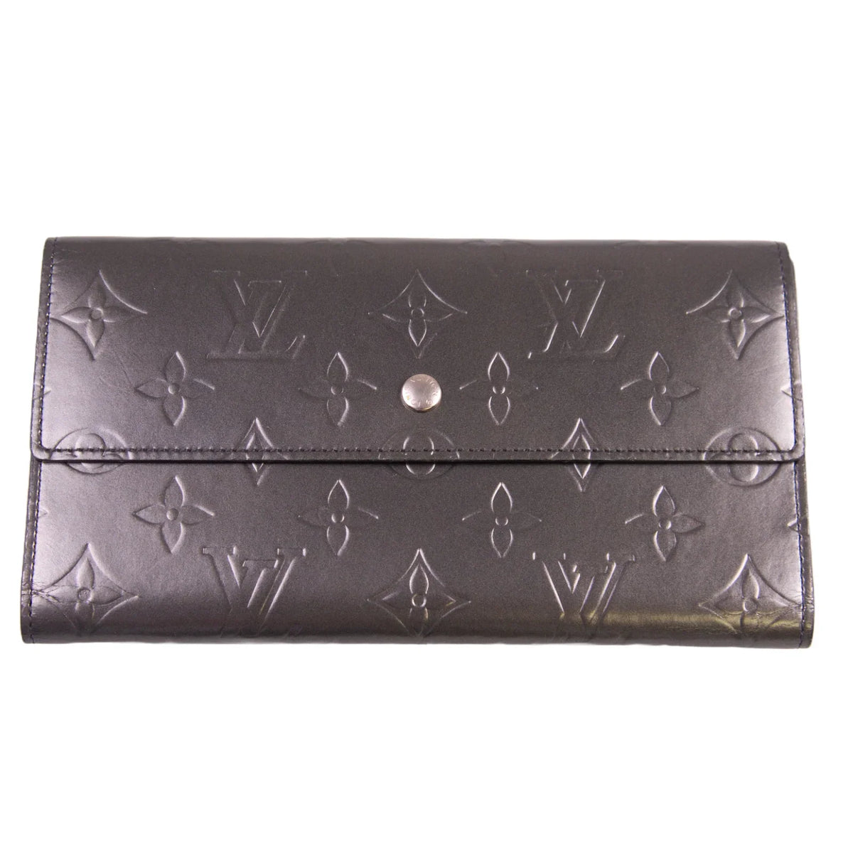 Louis Vuitton Matte Leather Portefeuille International Long Wallet - Lost Designer