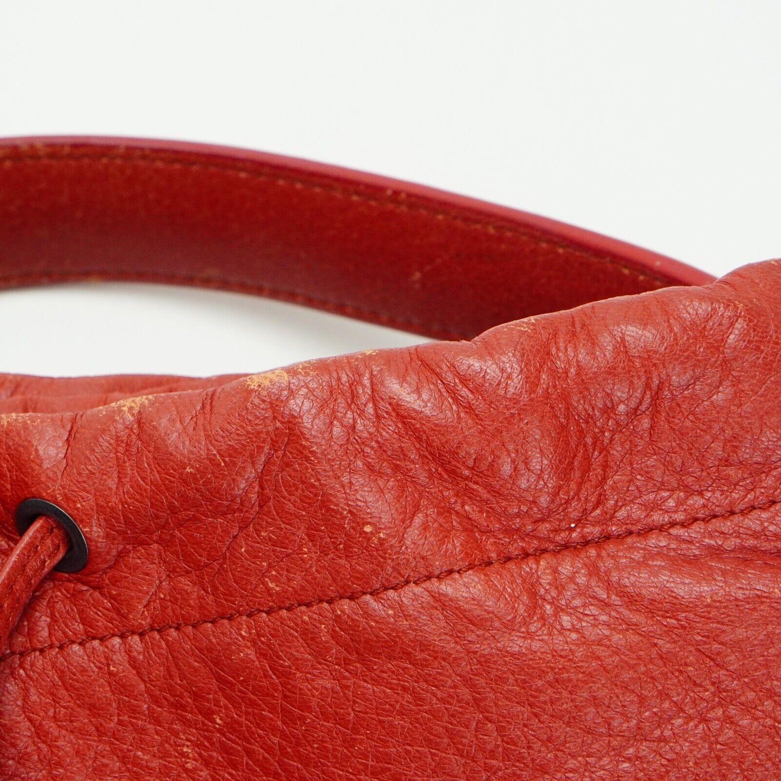 Bottega Veneta Double Drawstring Handbag Red - Lost Designer