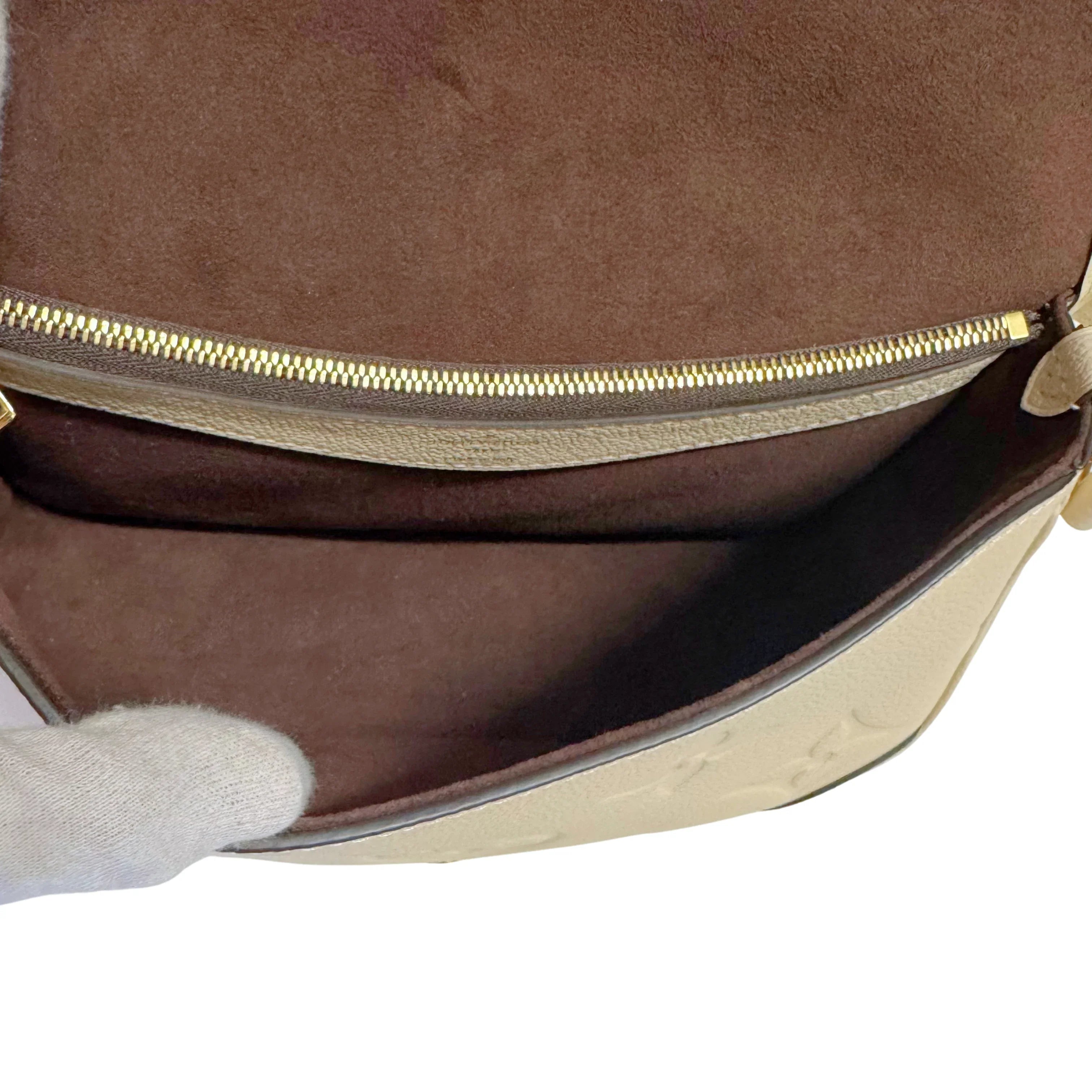 Louis Vuitton Giant Diane Monogram Leather Empreinte Shoulder Bag - Lost Designer