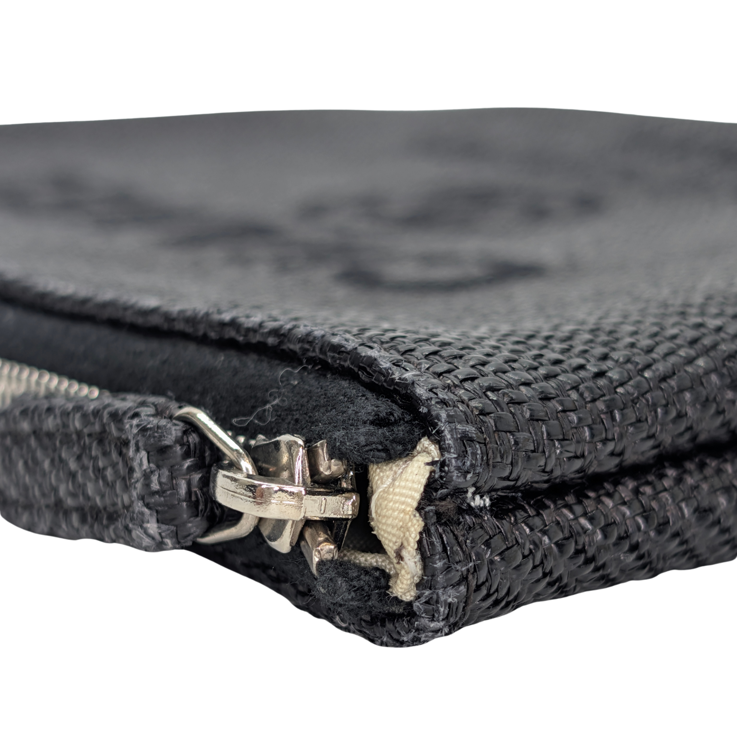 Chanel Deauville Line Case Clutch Canvas Bag